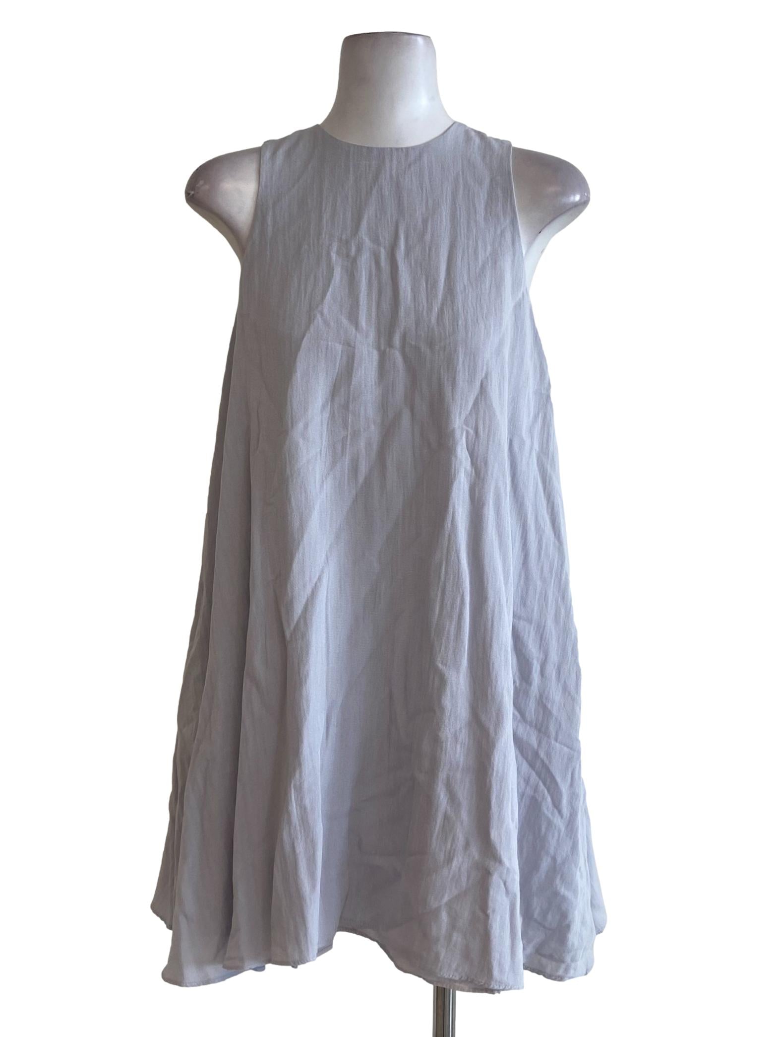 Coin Grey Sleeveless Tent Dress