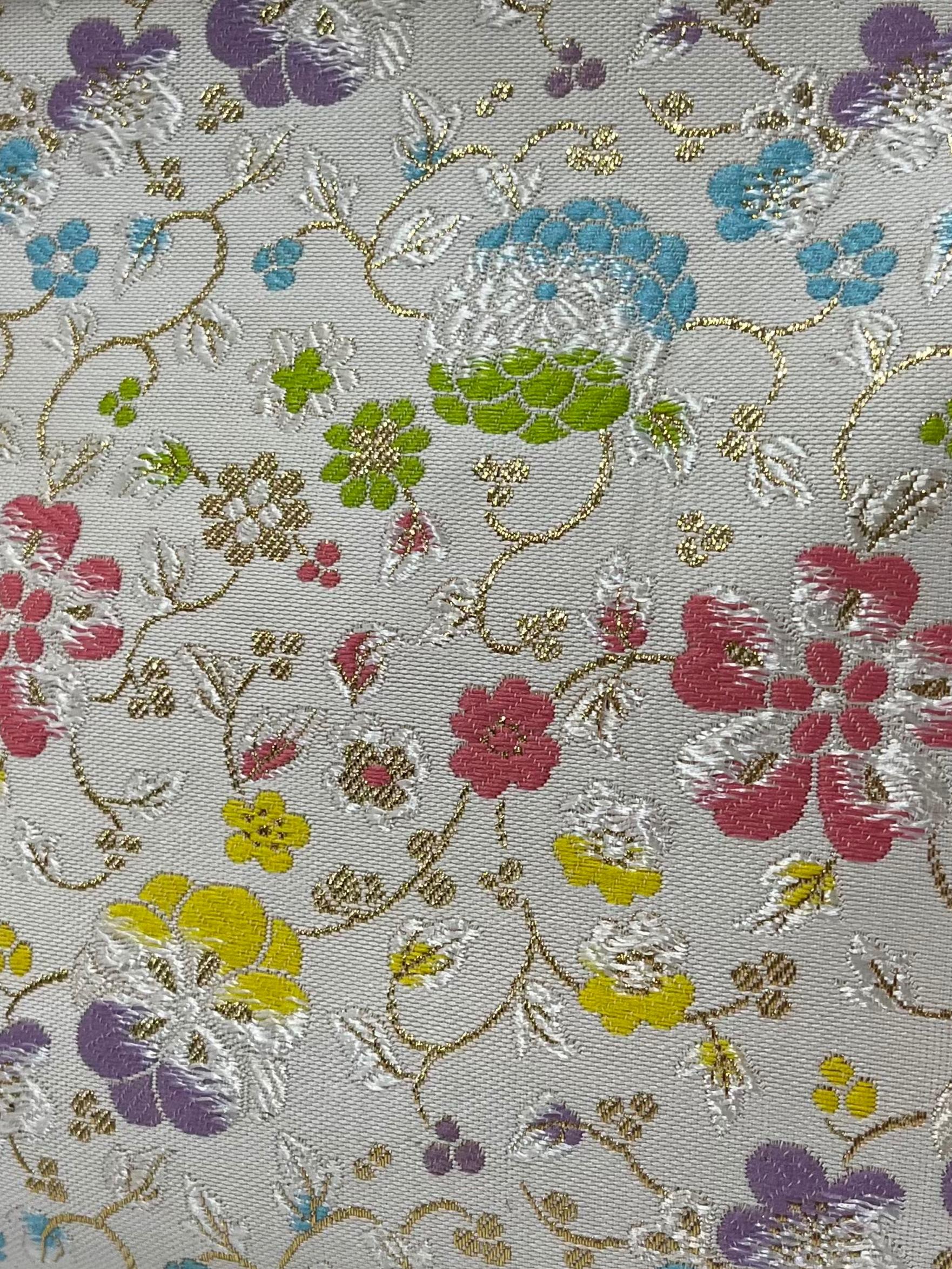 Cream With Floral Embroidered Print Handbag With Interchangable Straps CSN