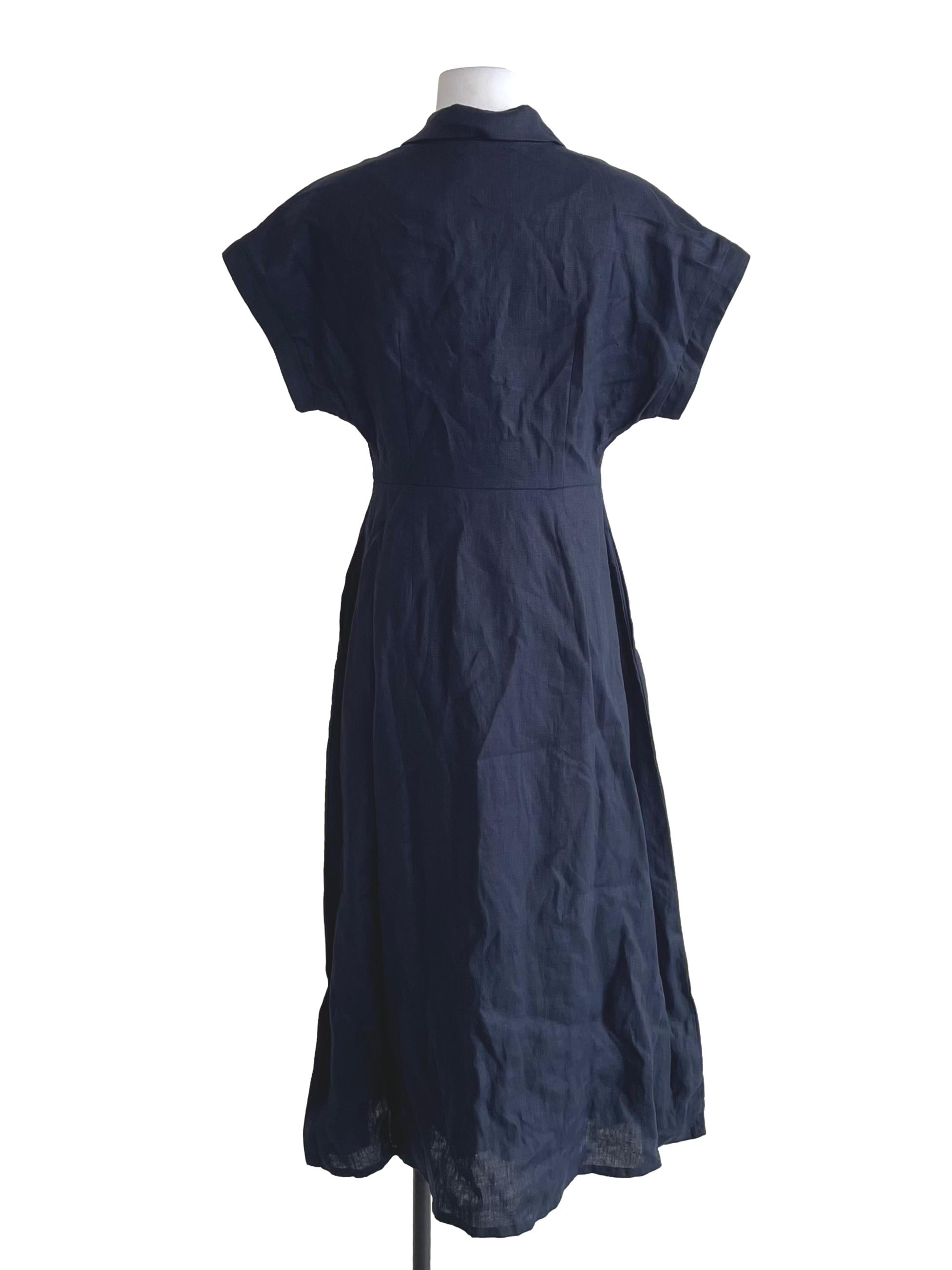 Classic Linen Collared Dress OSN