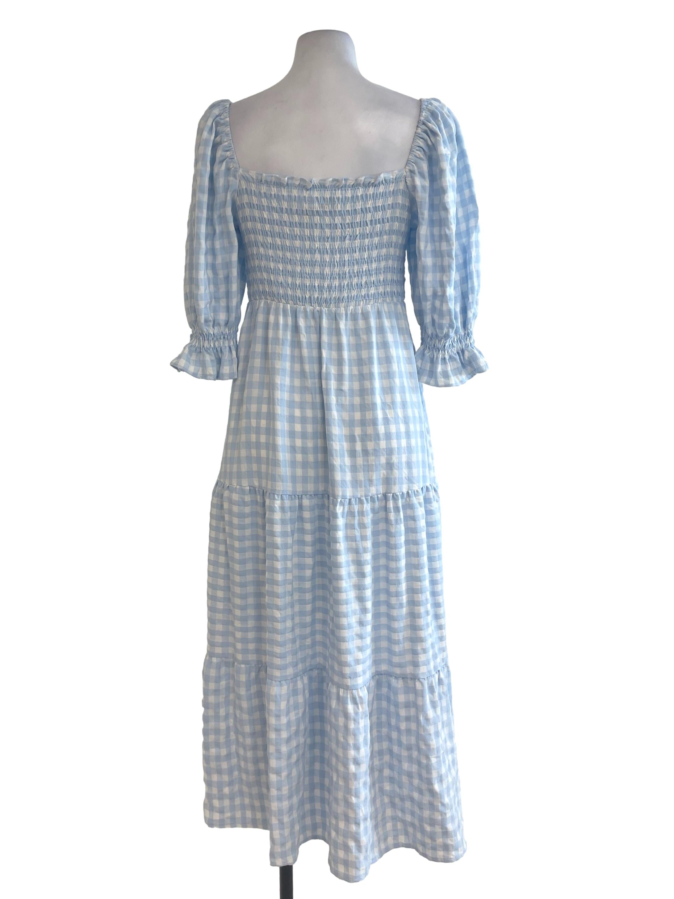 Blue & White Checkered Dress
