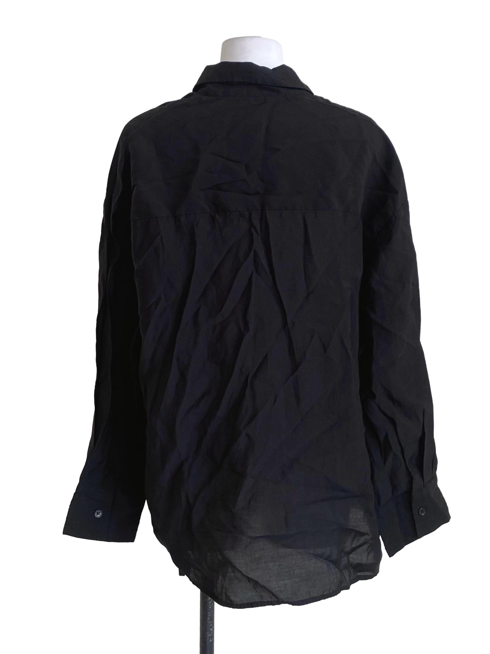 Coal Black Button Down Shirt