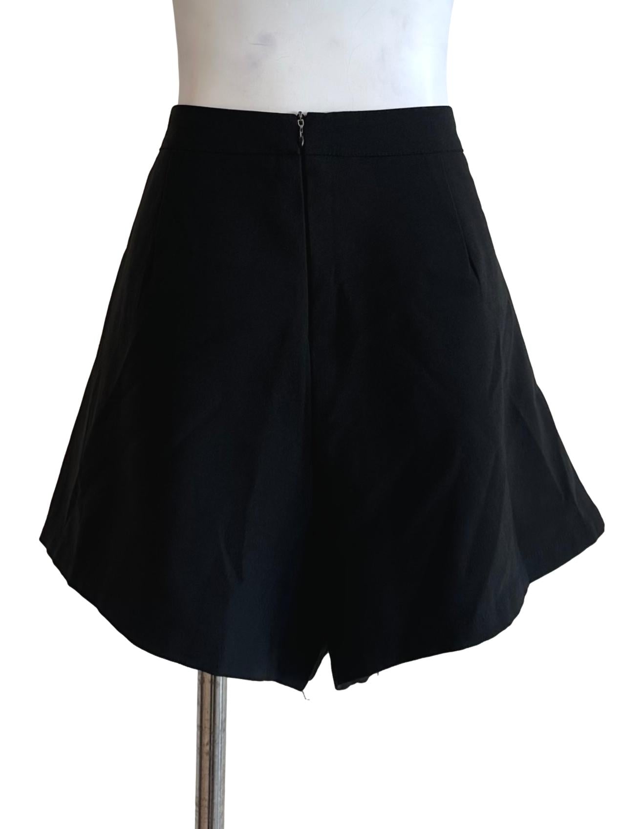 Black Plain Shorts
