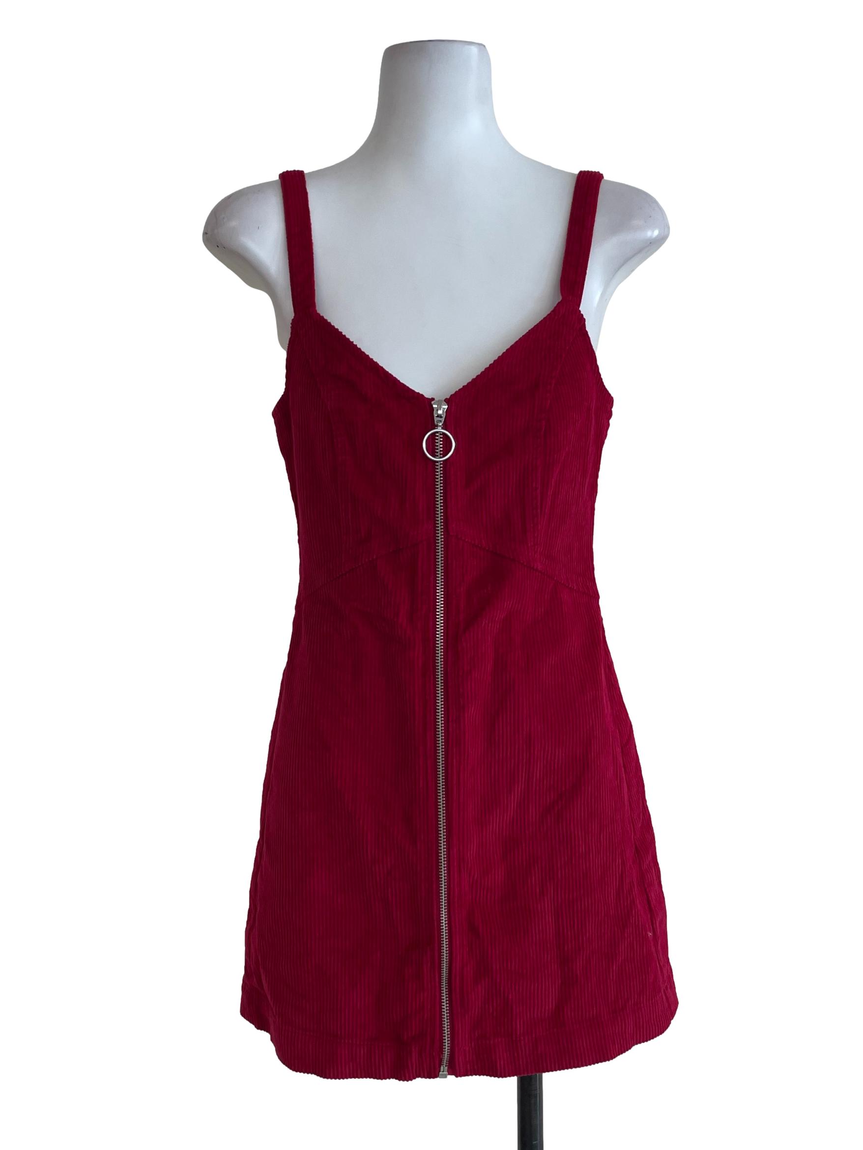 Chilli Red Zip Up Dress