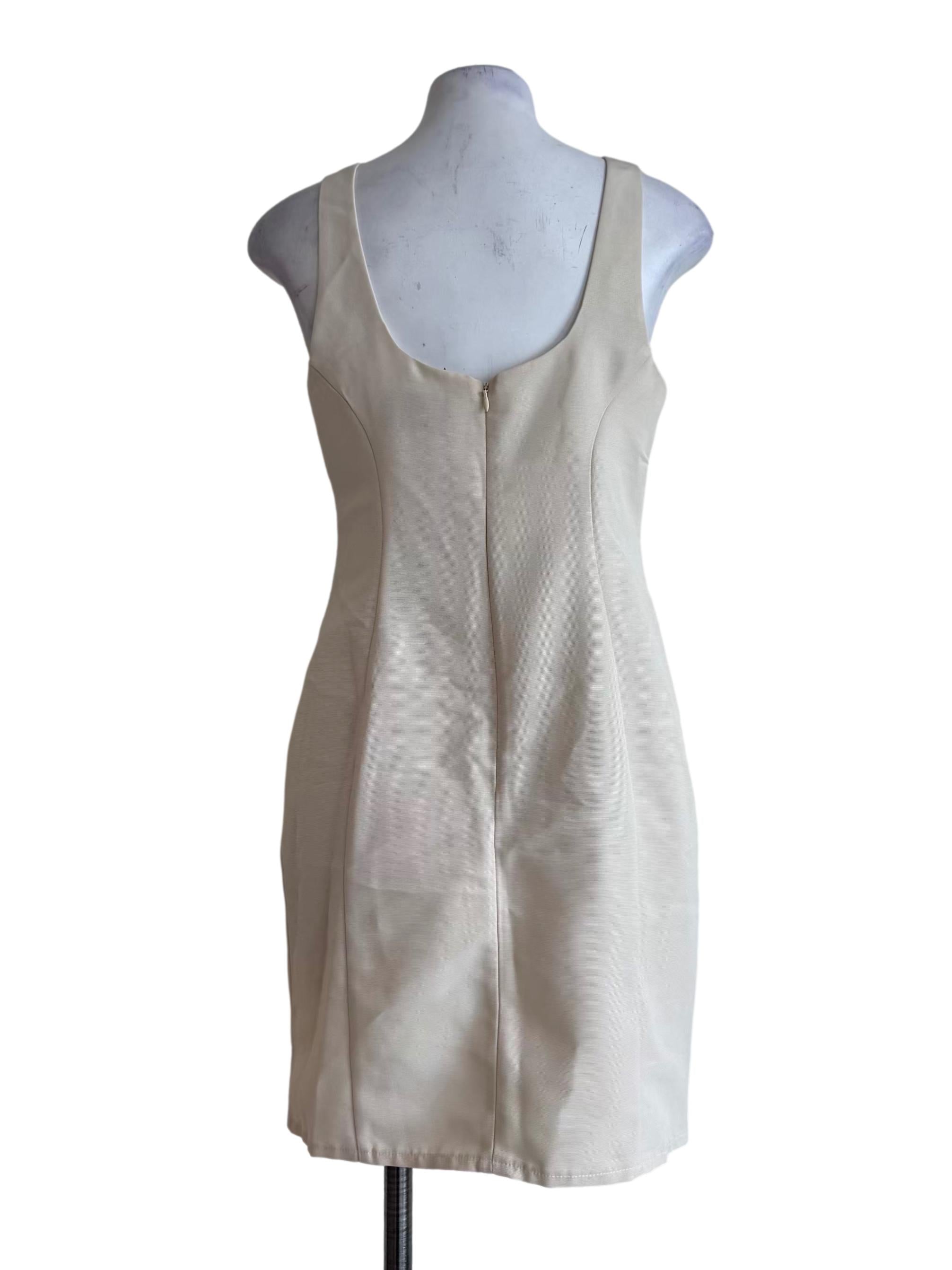 Cream Empire Dress
