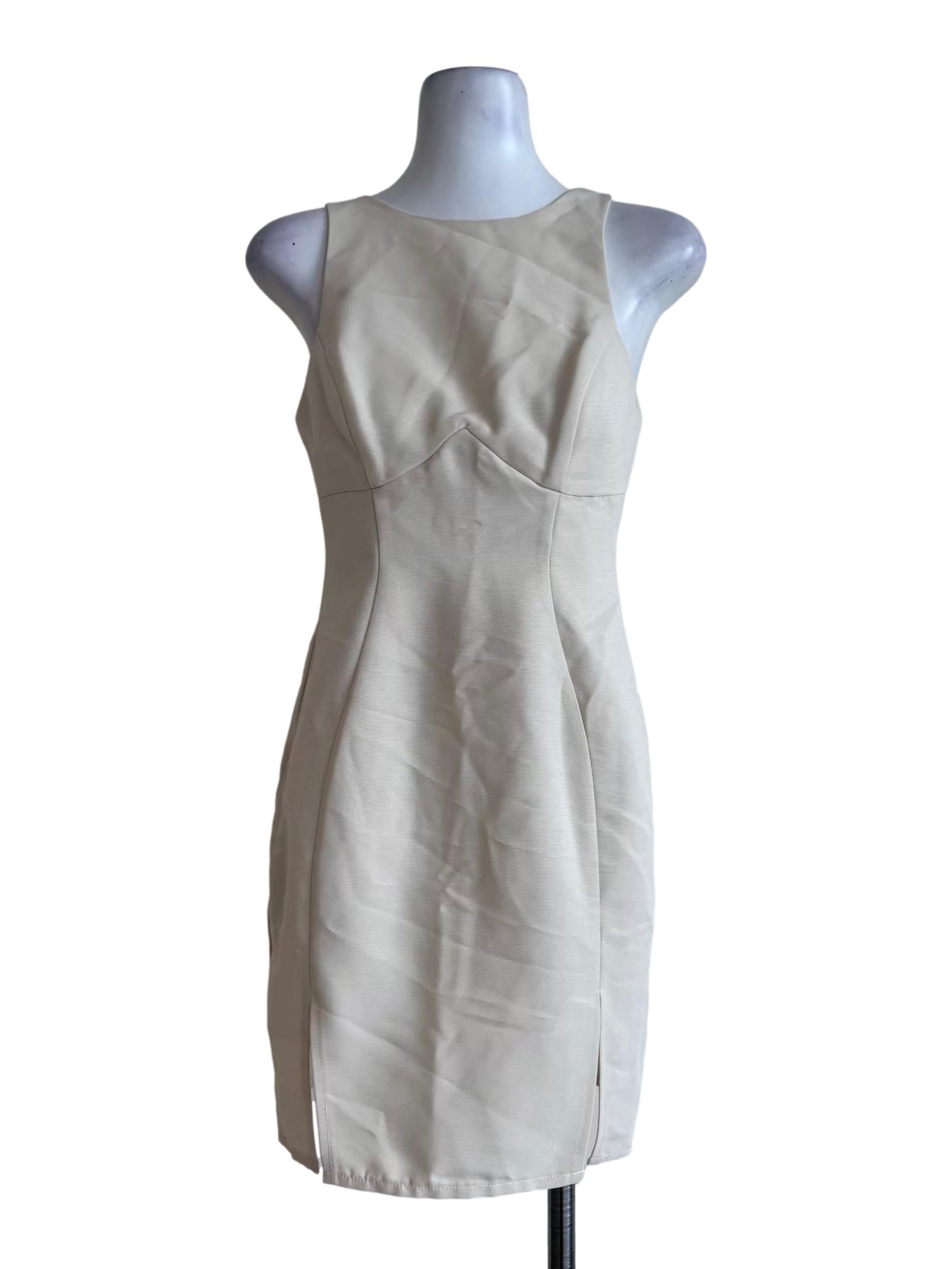 Cream Empire Dress
