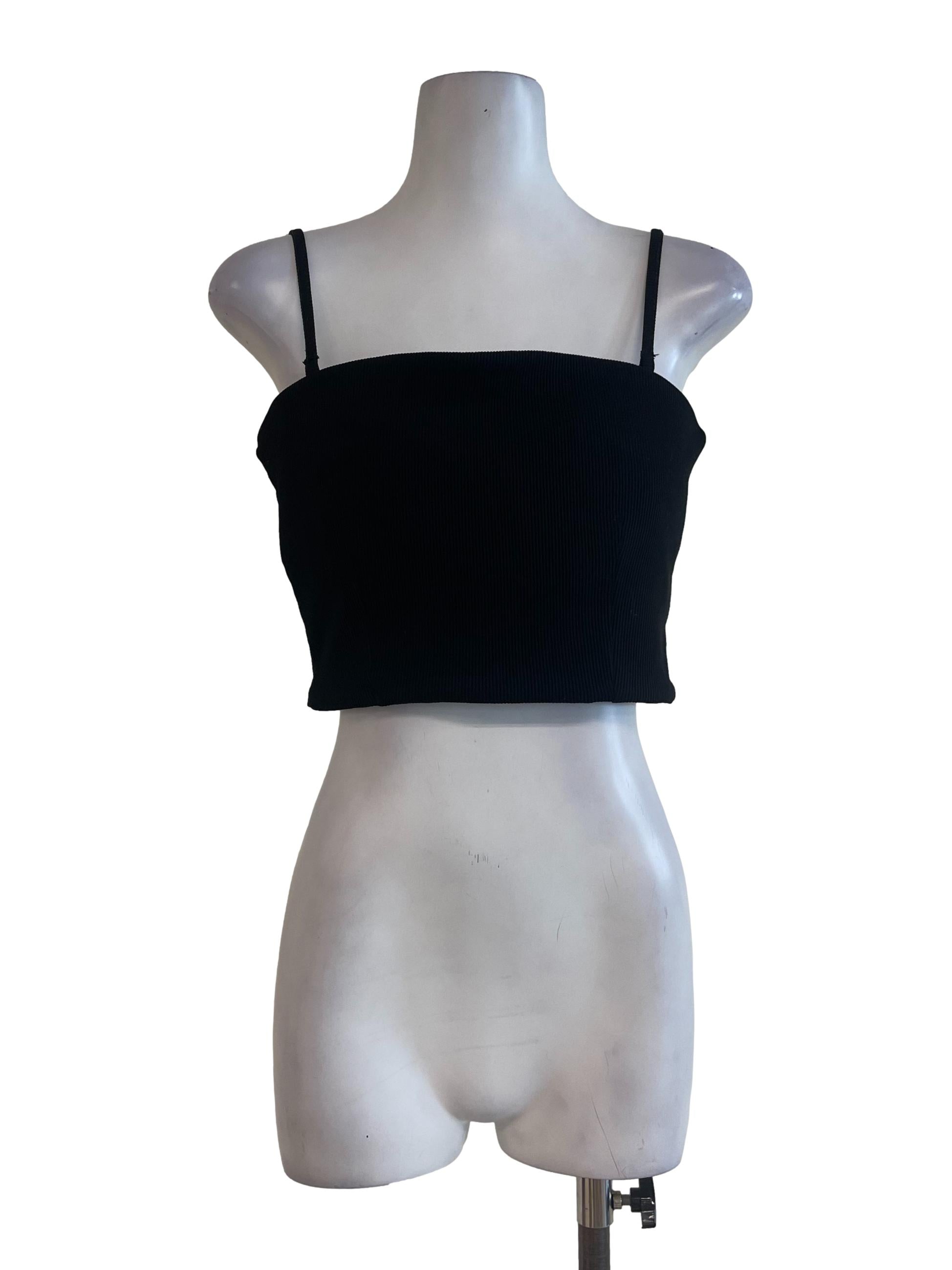 Black Classic Crop Top