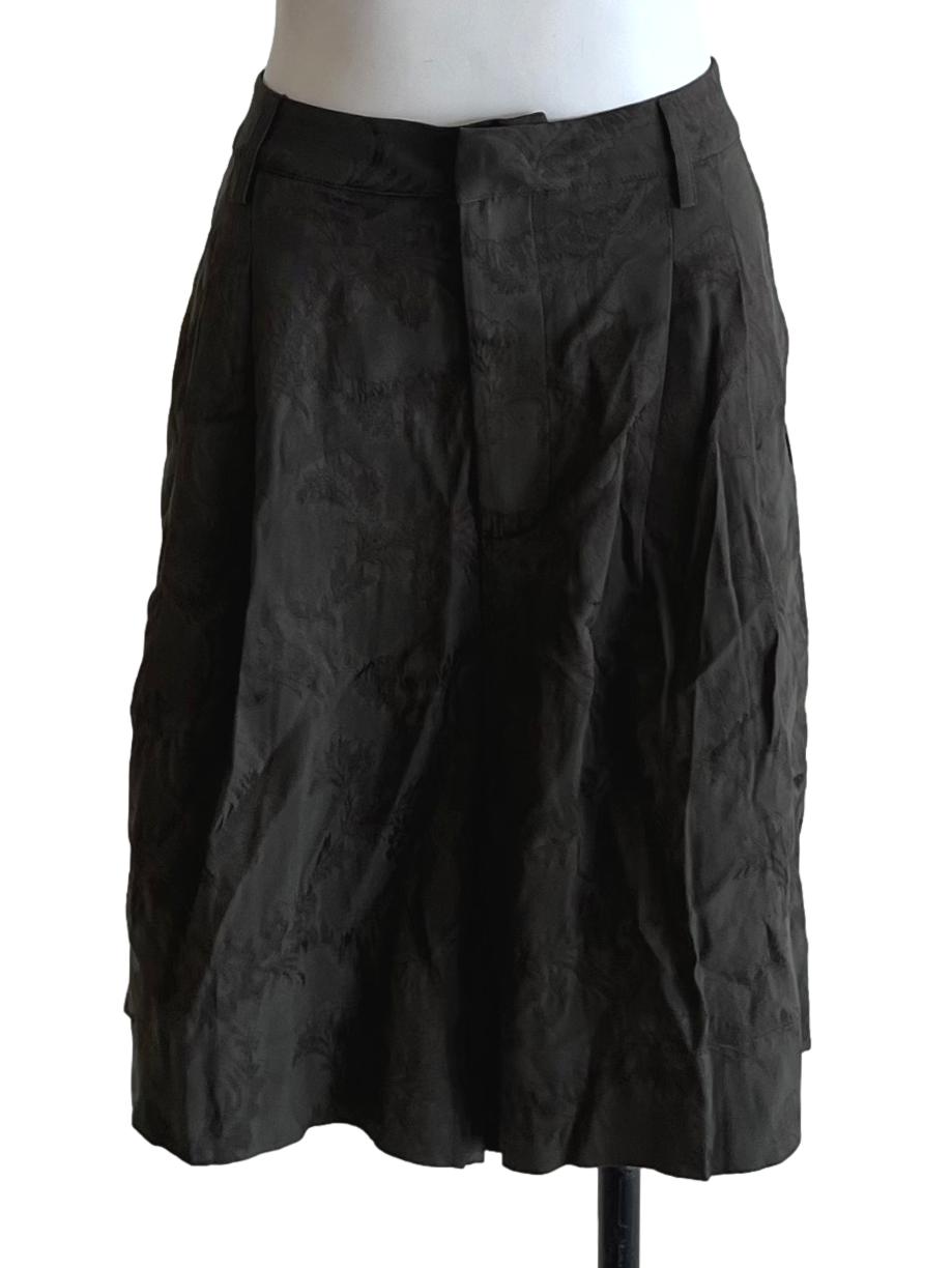 Moss Green High-Waisted Bermuda Shorts