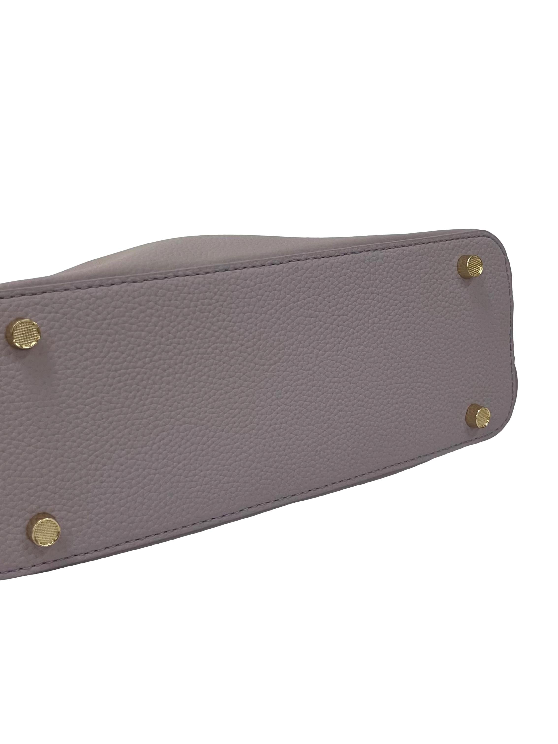 Lilac Leather Shoulder Bag CSN