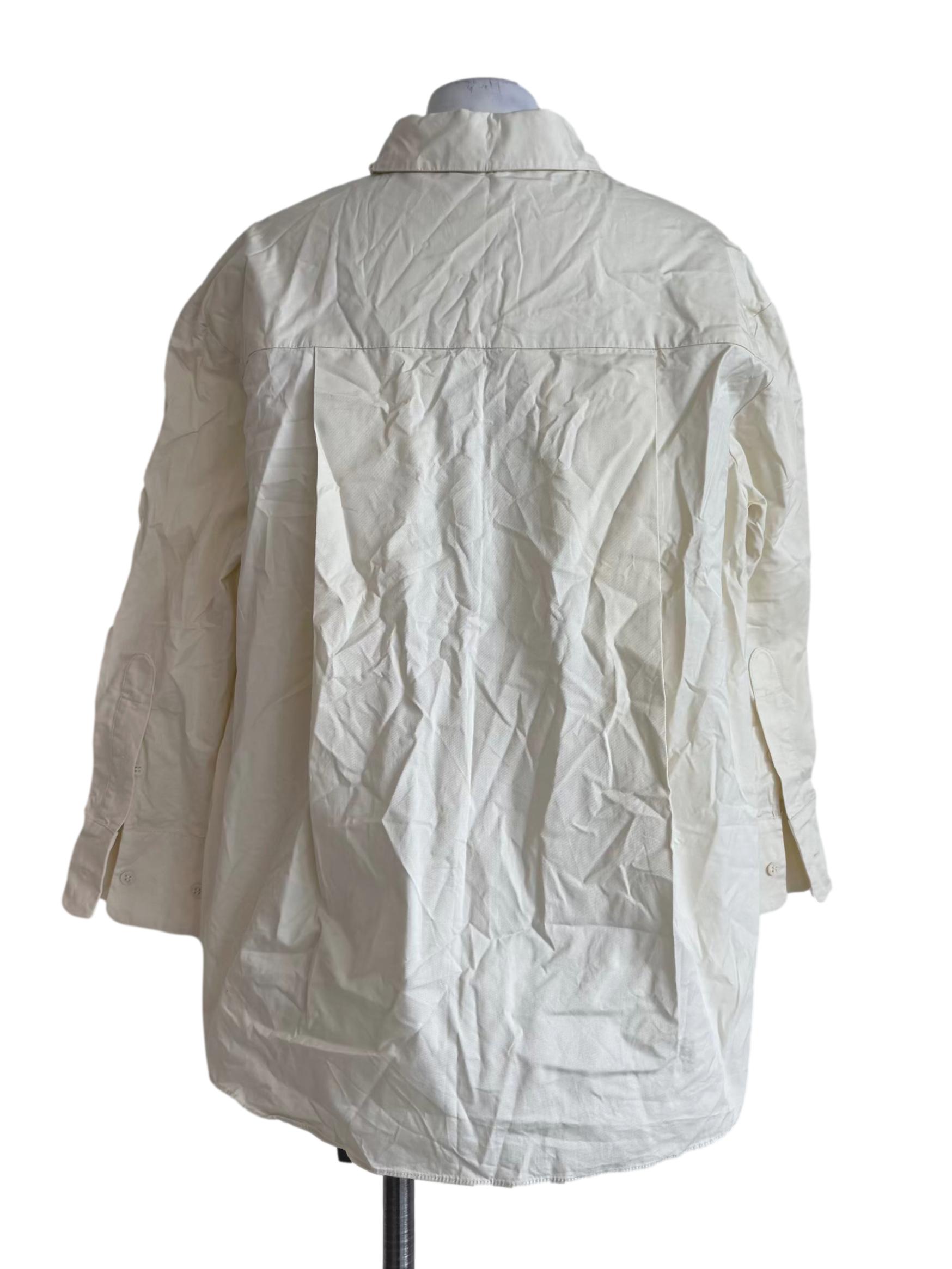 Cream Organic Cotton Oversized Shirt OSN
