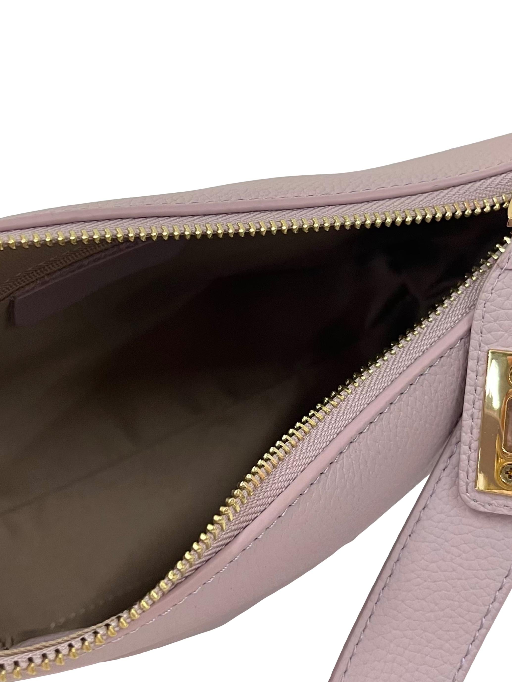 Lilac Leather Shoulder Bag CSN