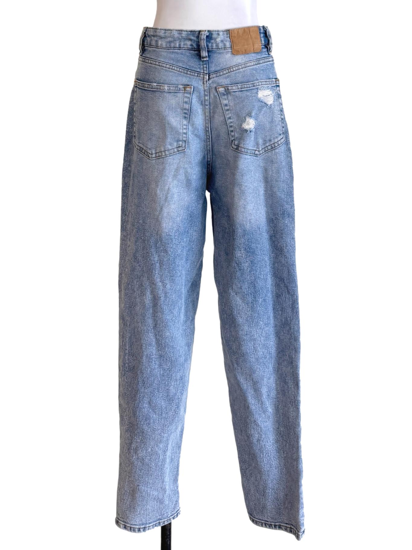 Light Blue Distressed Denim Jeans