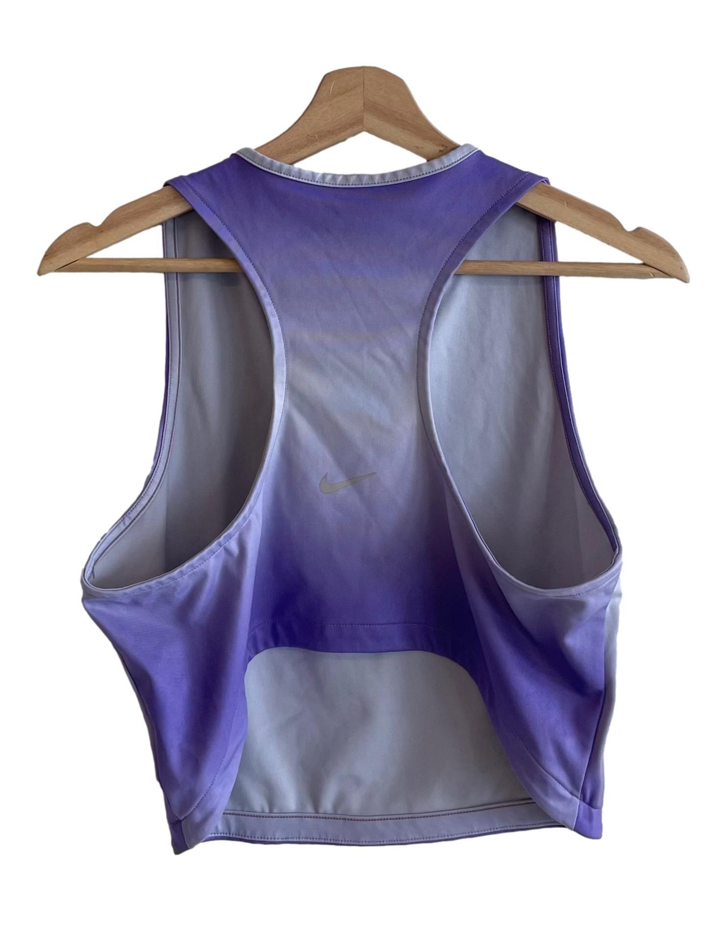 Purple Gradient Crop Tank Top