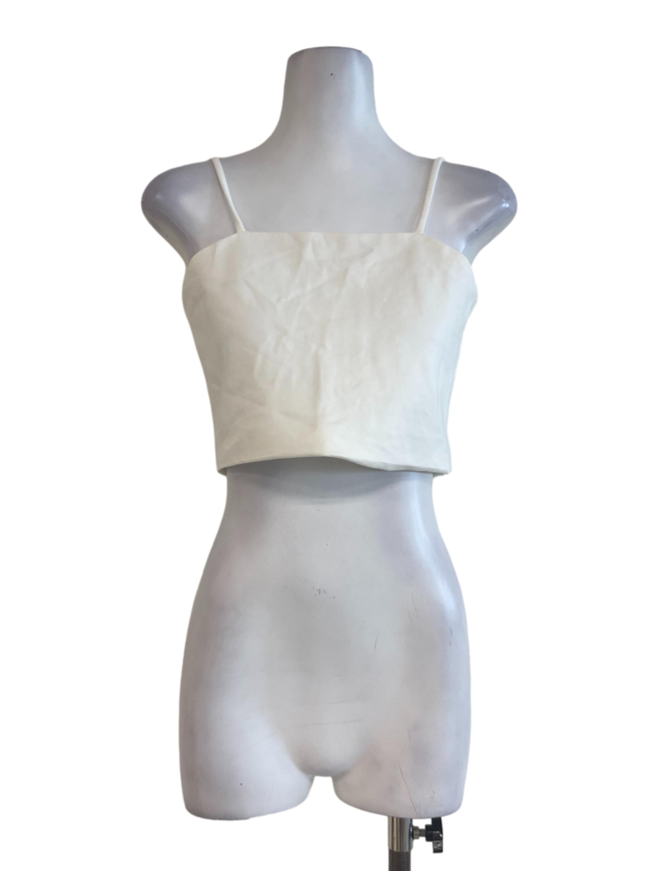 White Crop Top