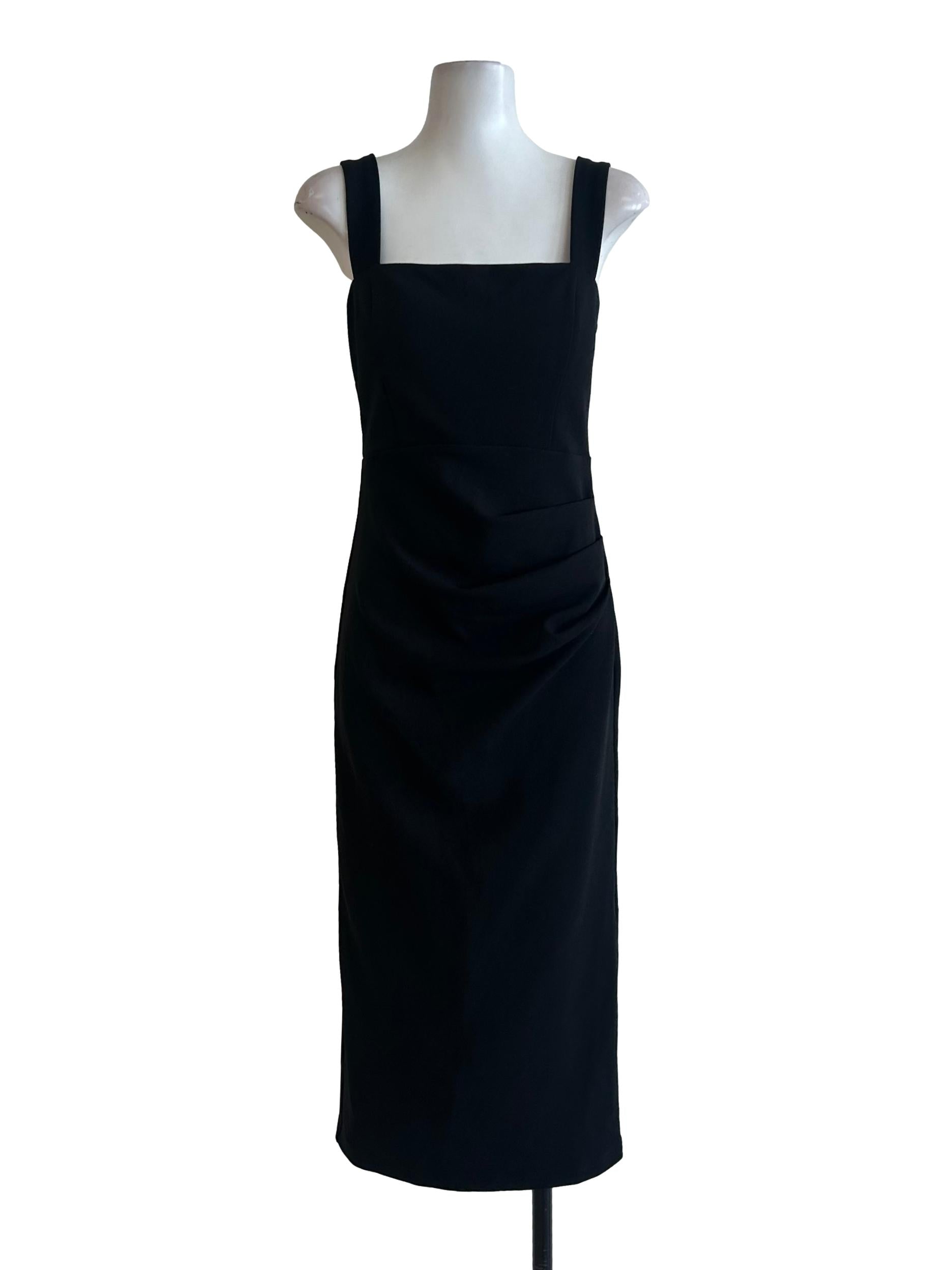 Jade Black Midi Dress