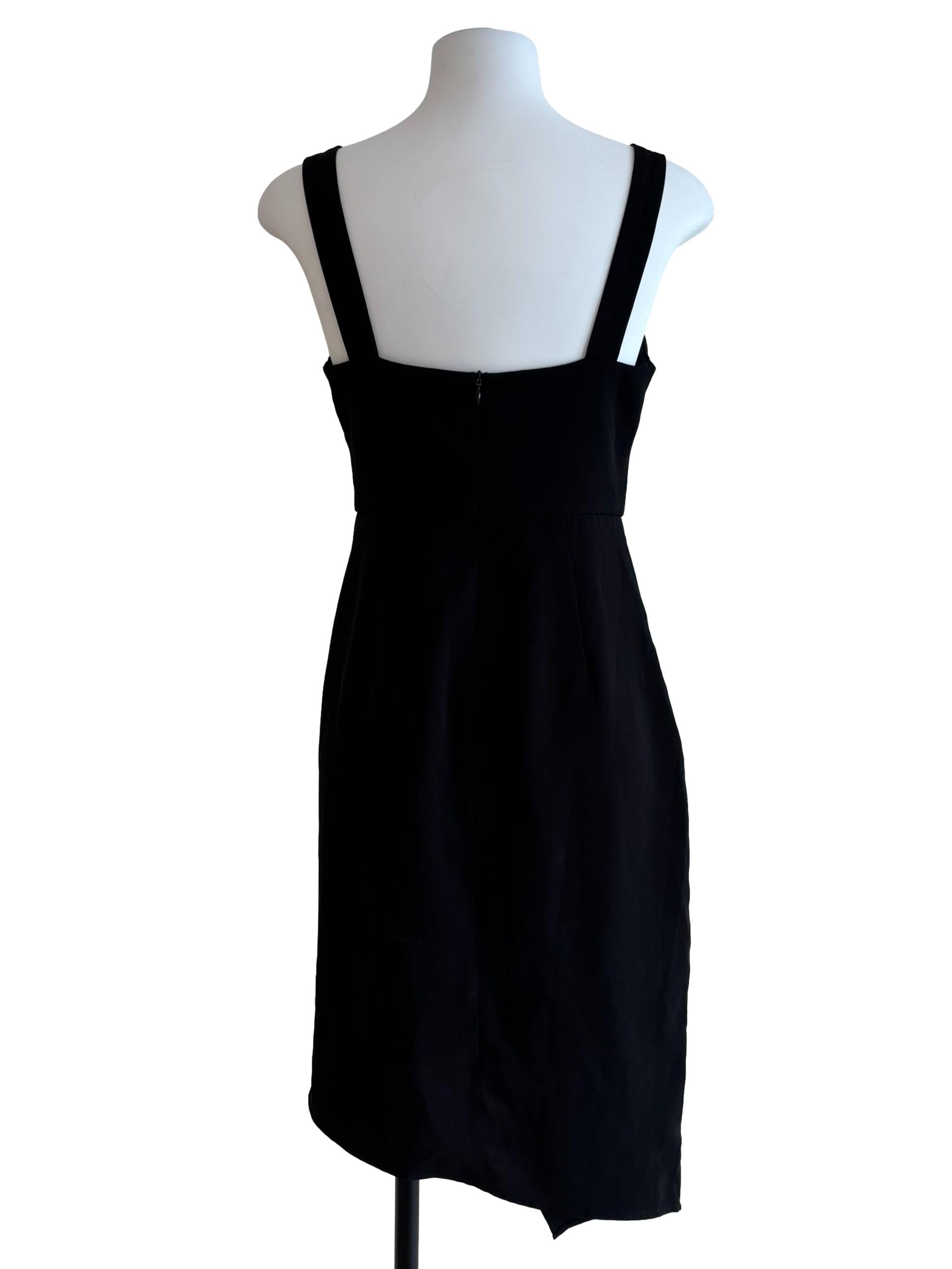 Onyx Black Sweetheart Asymmetric Dress
