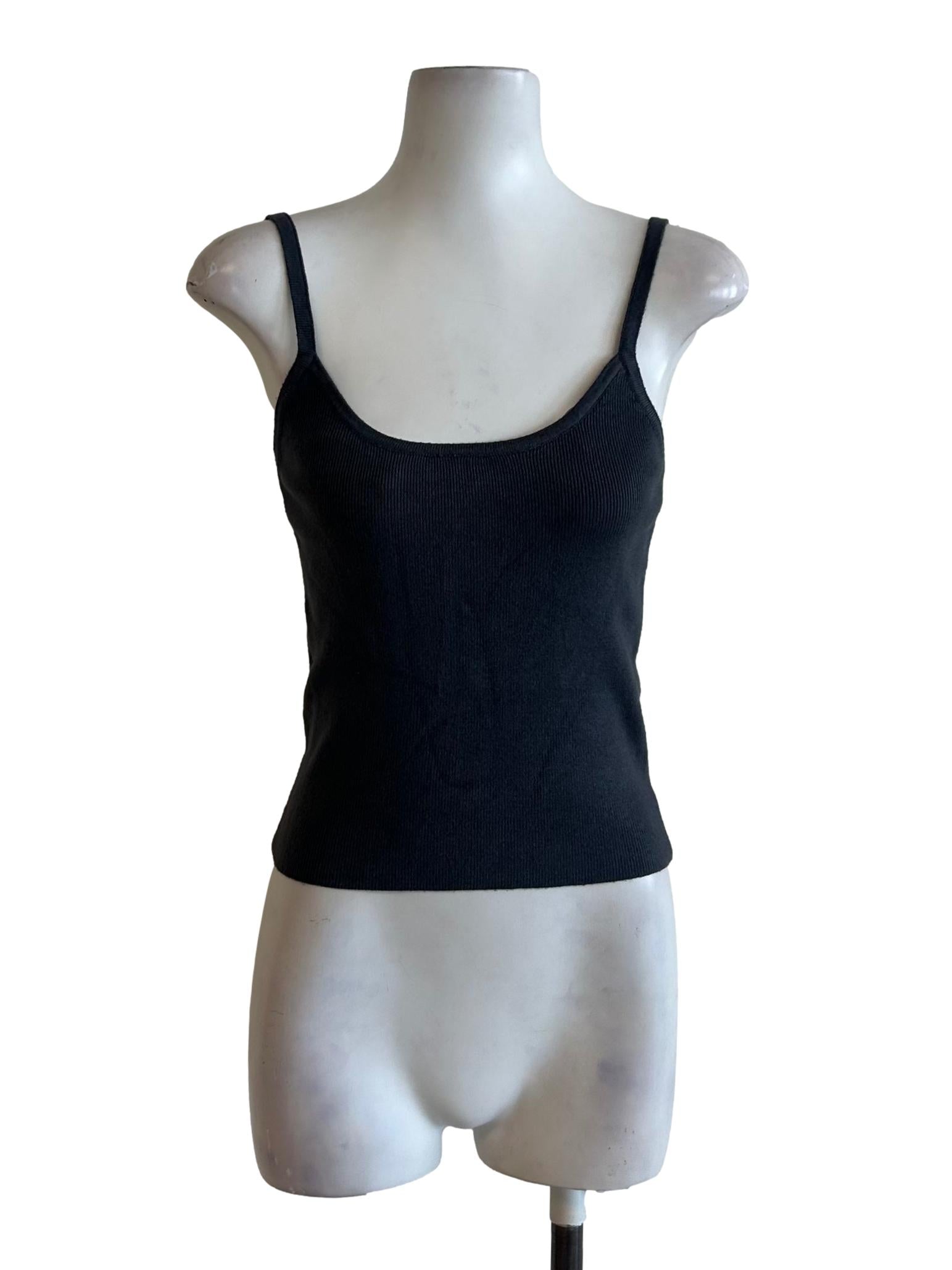 Iron Grey Rib-Knit Top