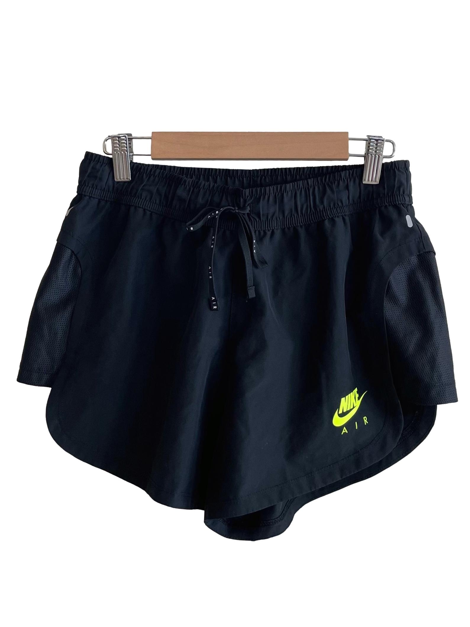Black Logo Running Shorts