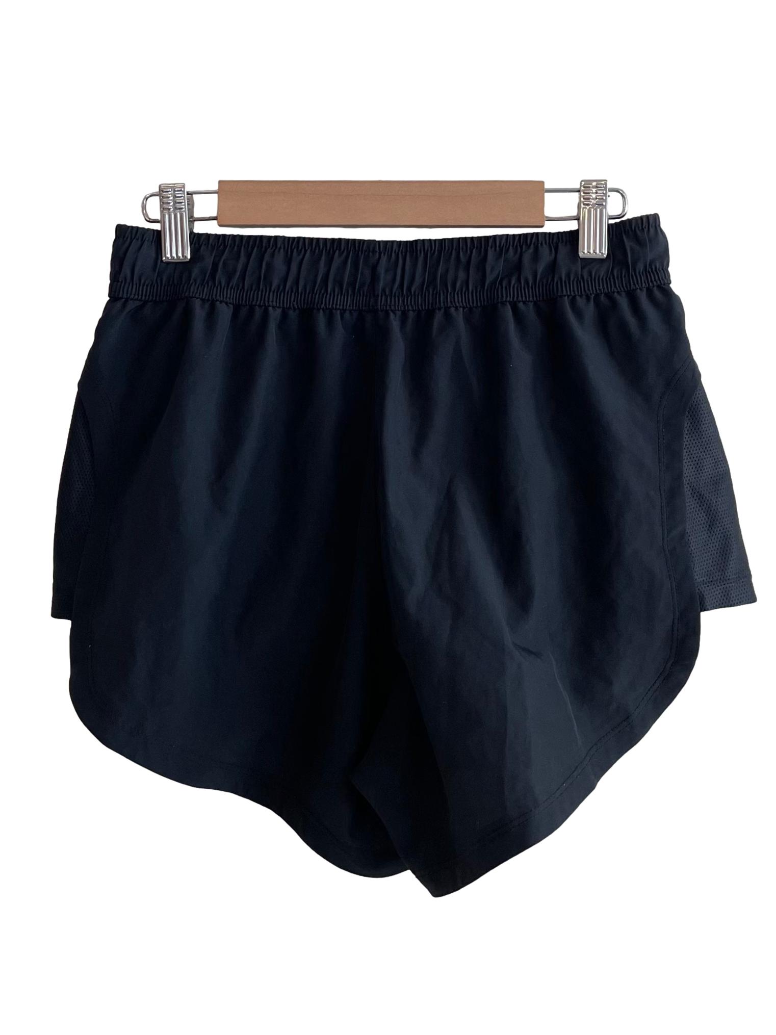 Black Logo Running Shorts