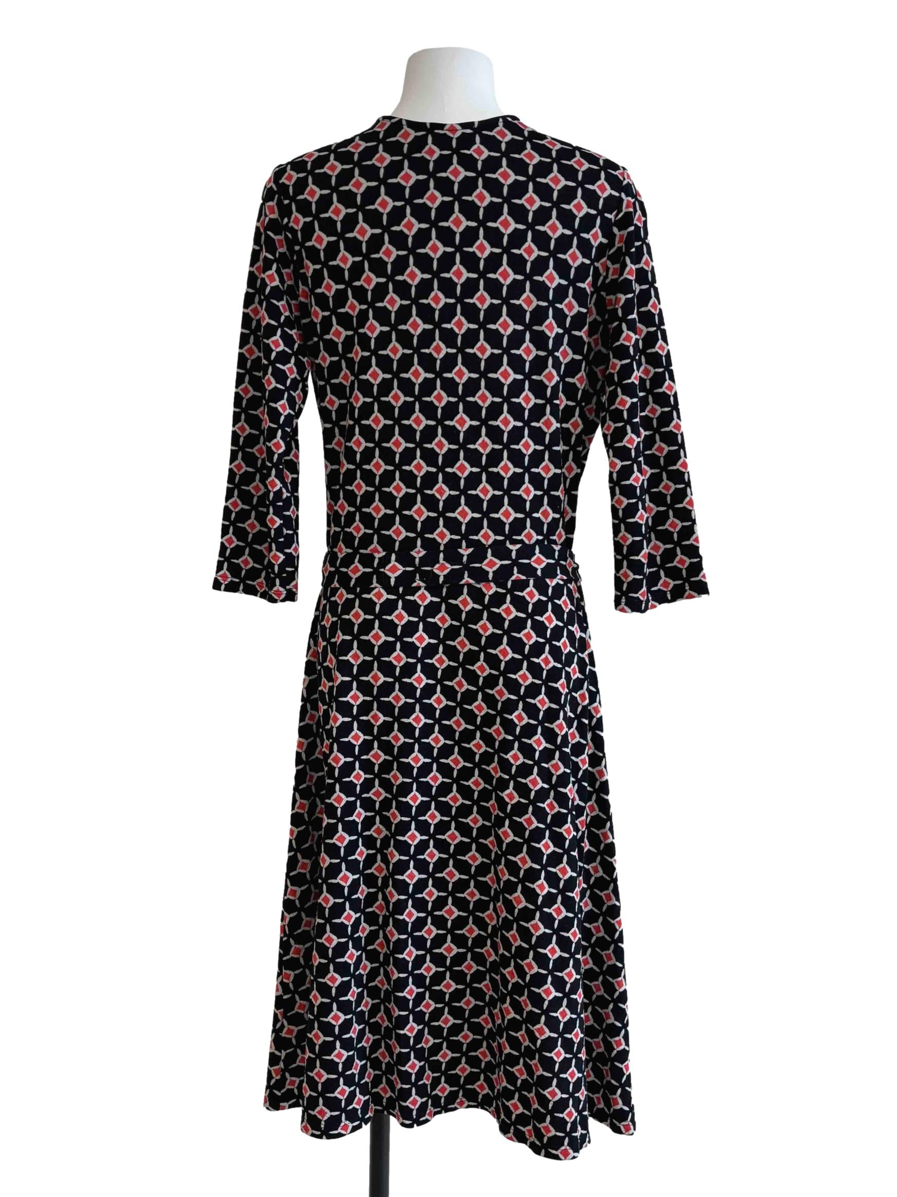 Blue Black Perfect Wrap Diamond Dress CSN