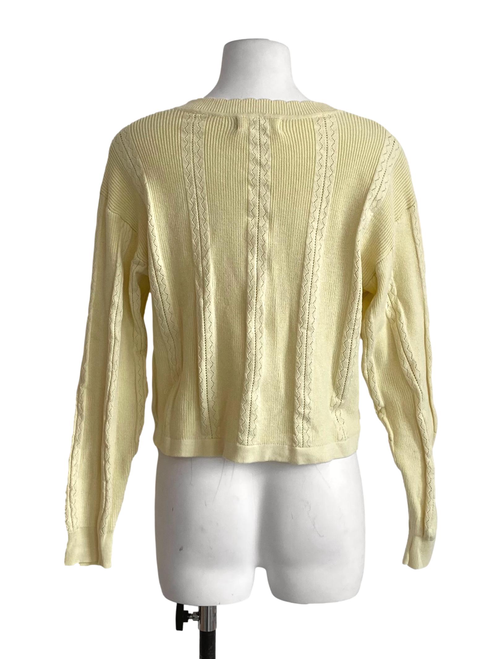 Lemon Yellow Button Down Pattern Shirt TTR