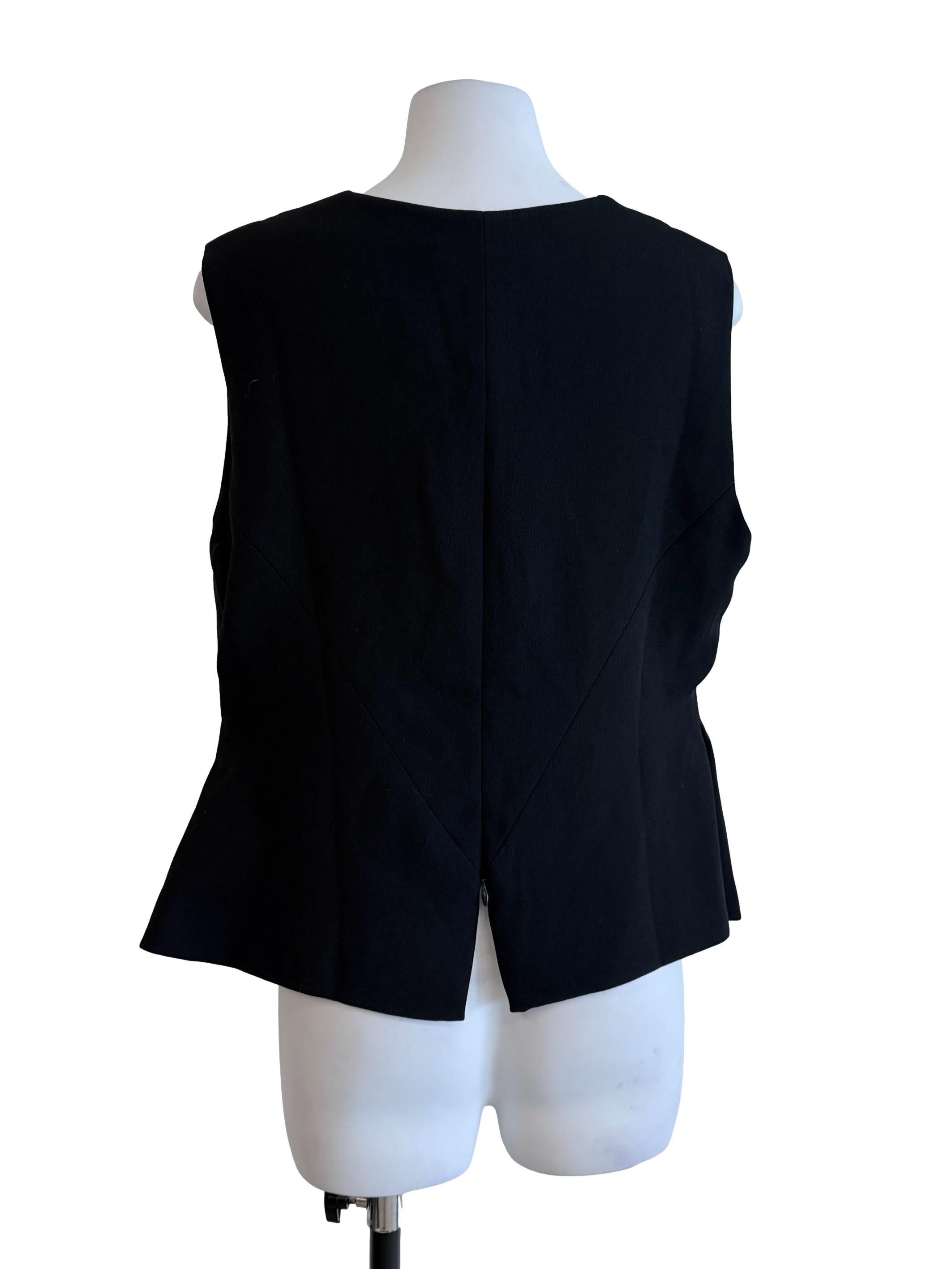 Black V-Neck Top