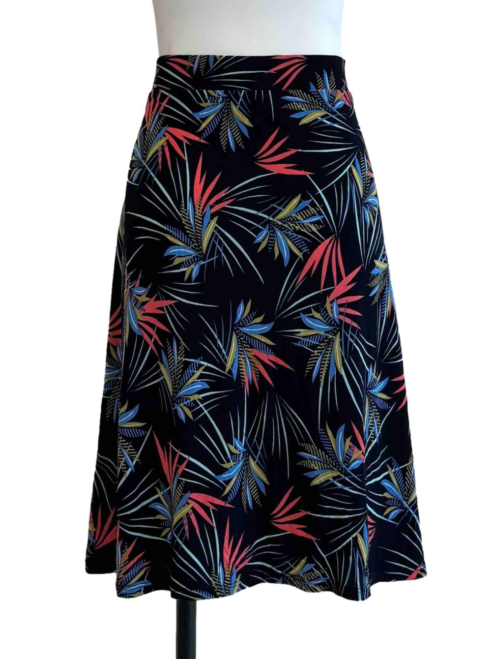 Navy Blue Mini Tropical Skirt CSN