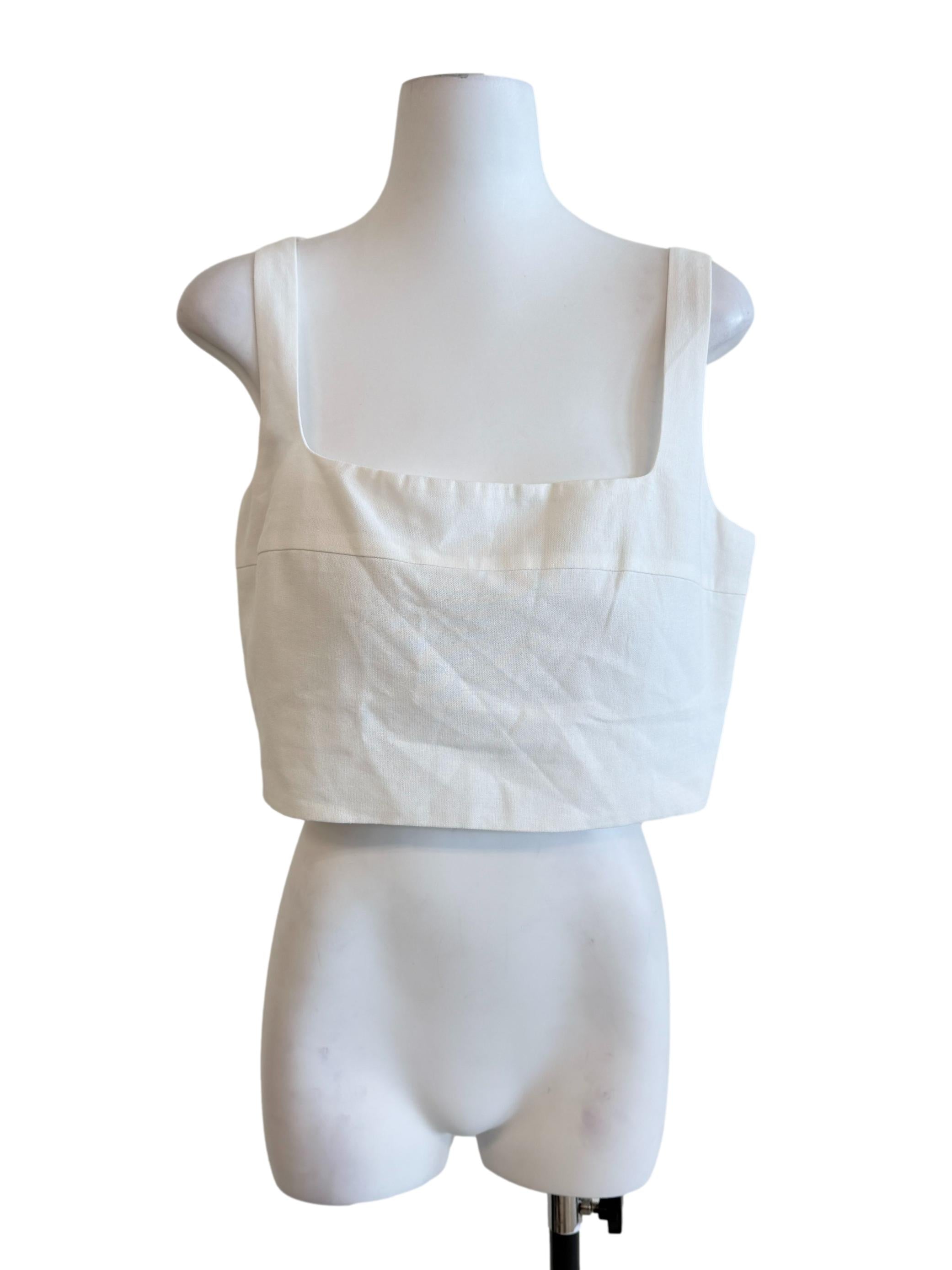 White Padded Tube Top