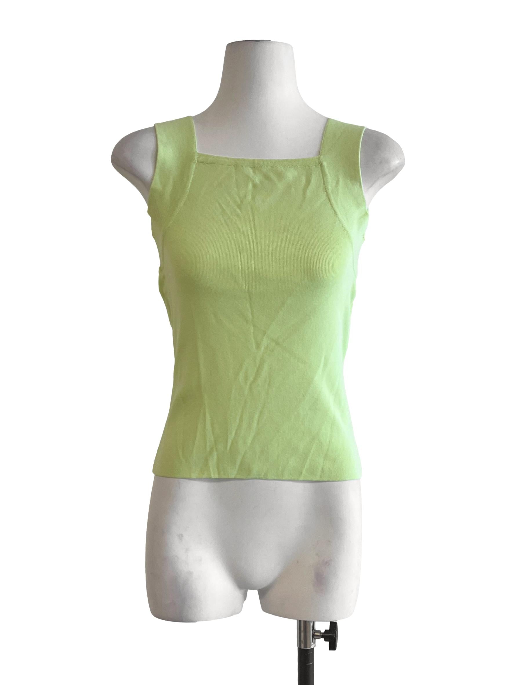 Square-Neck Knit Tank Top OSN