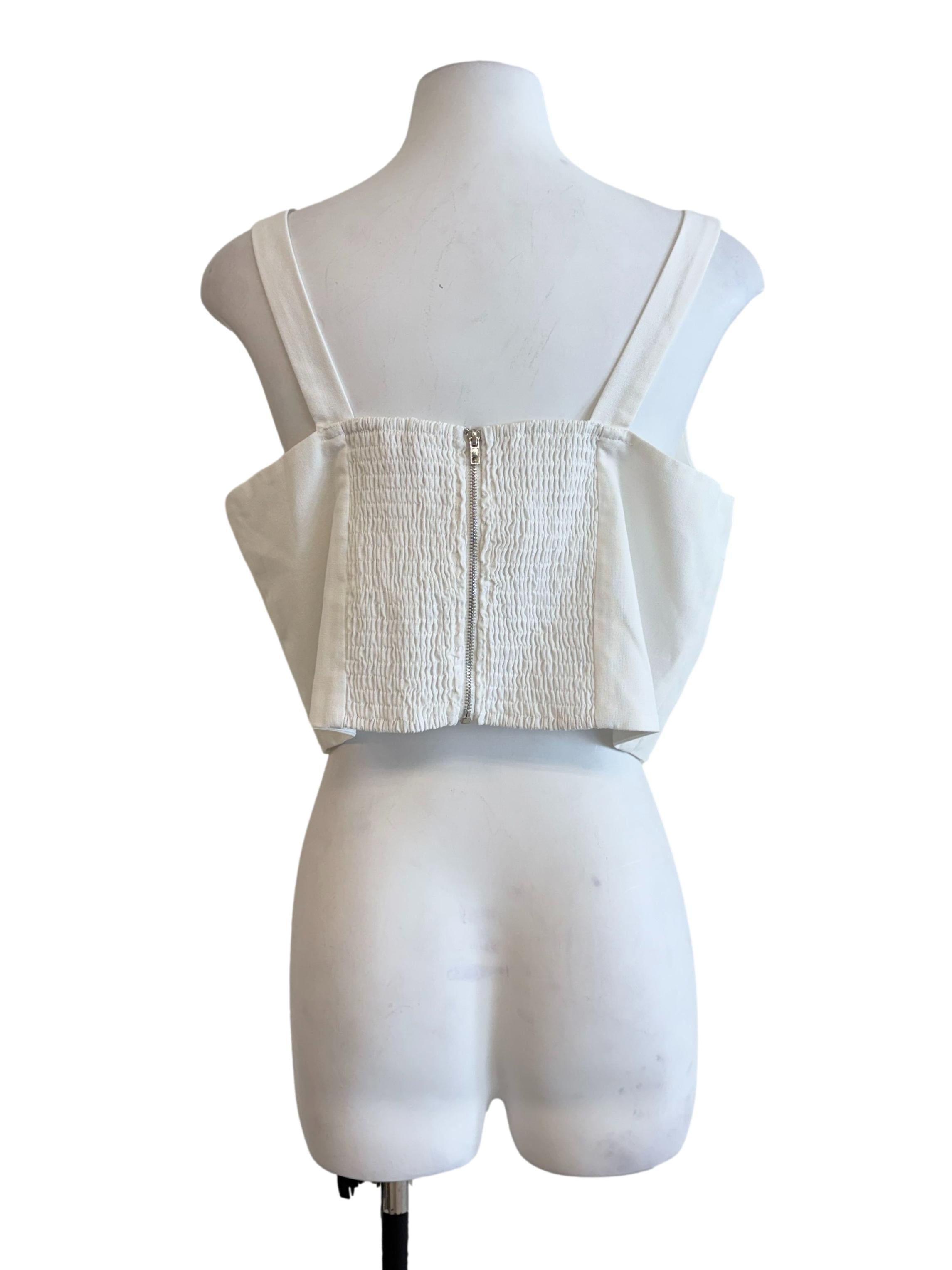 White Padded Tube Top