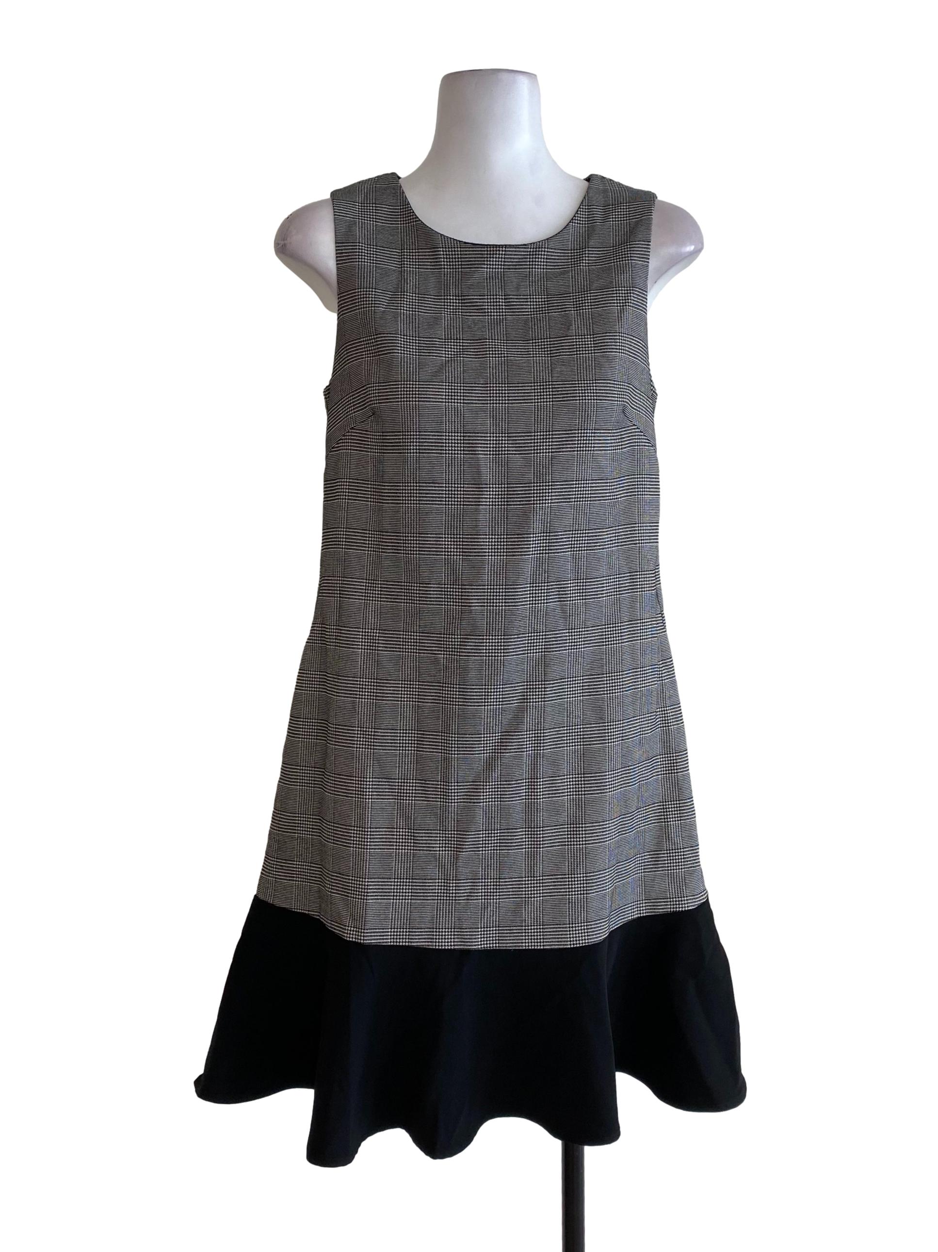 Black Tartan Tunic Dress