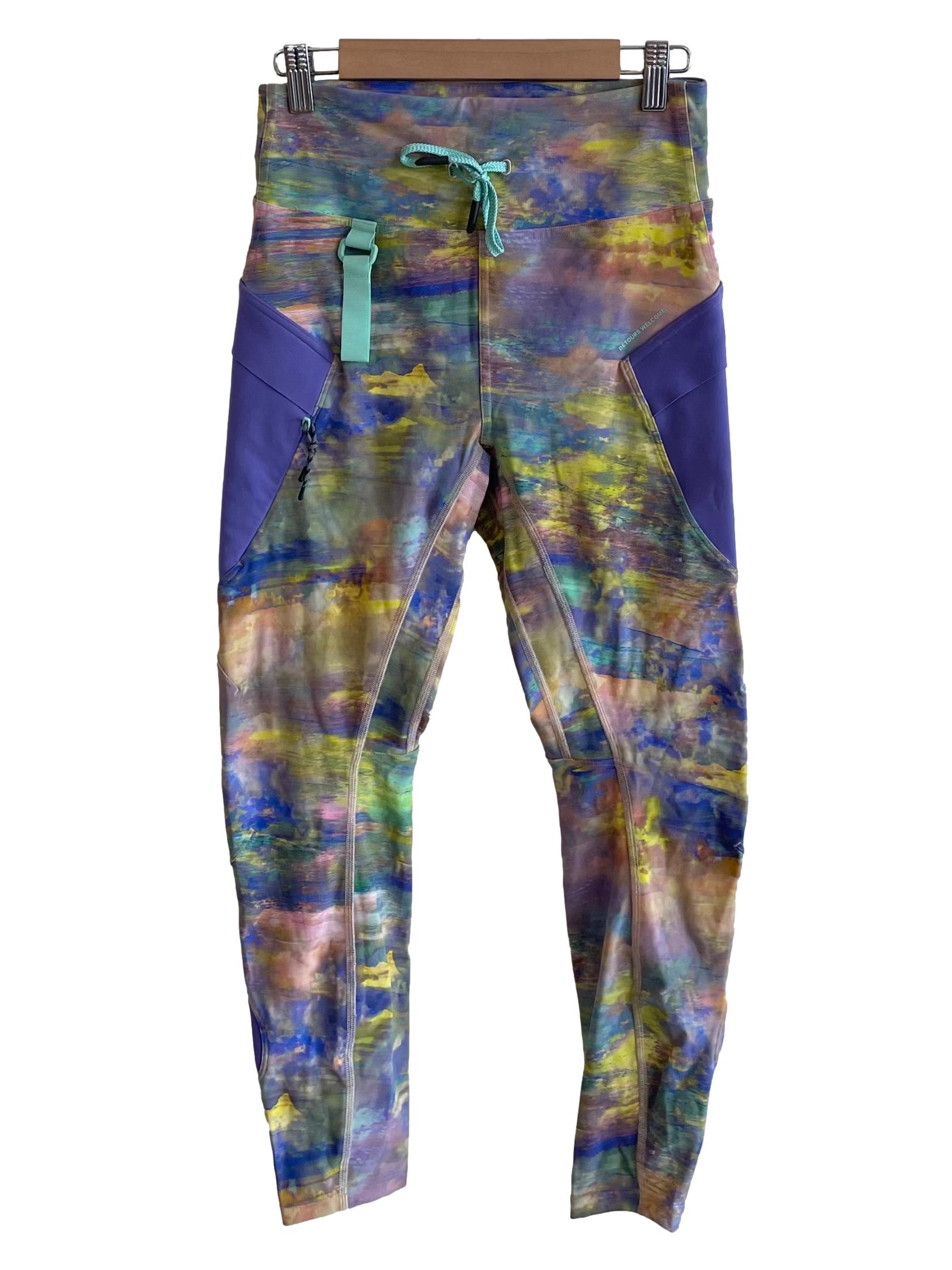 Iris Purple Painting Tights