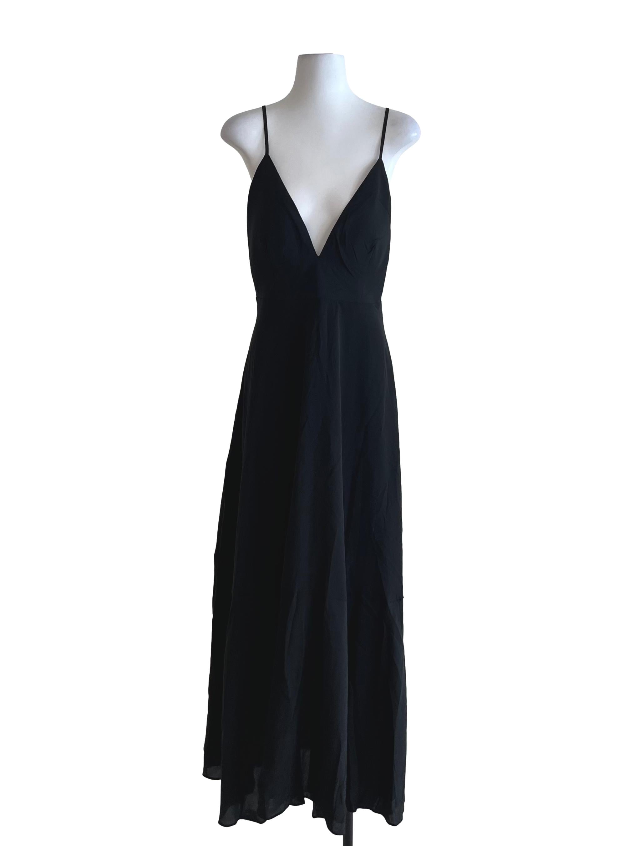 Black Spaghetti Strap Babydoll Dress