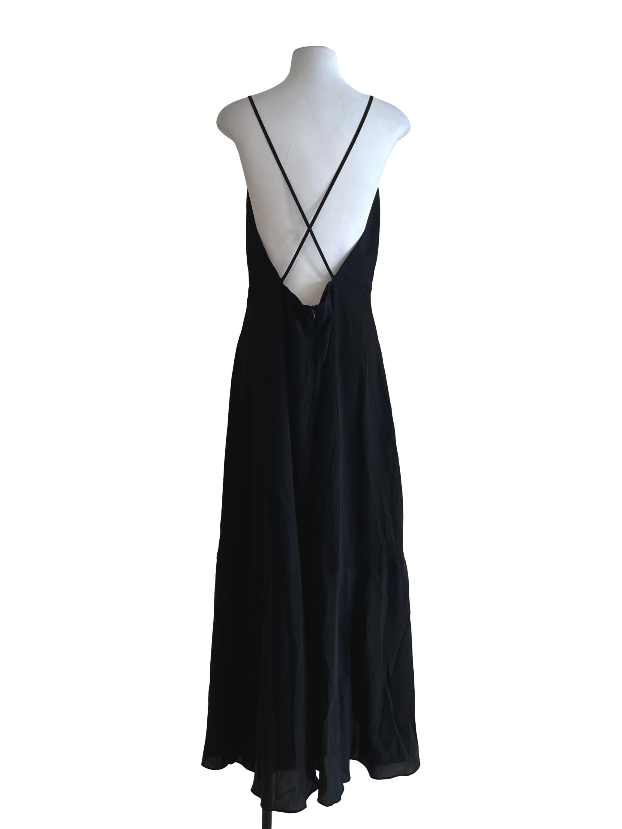 Black Spaghetti Strap Babydoll Dress