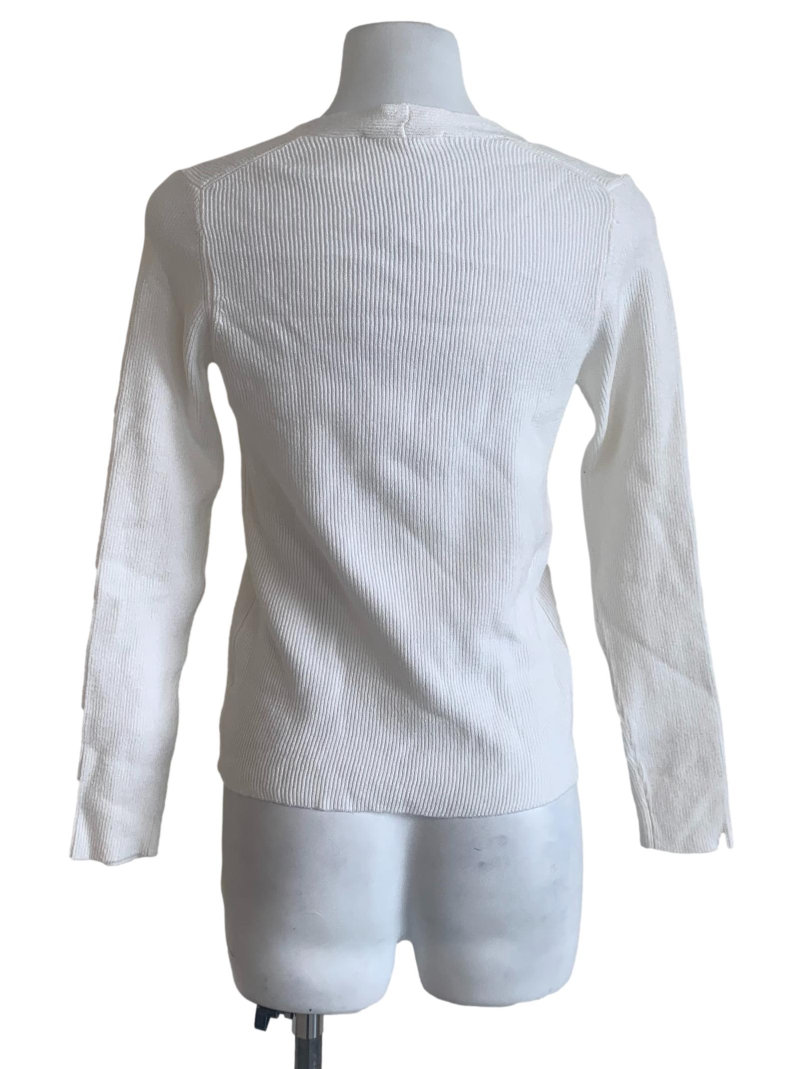 Daisy White Square Neck Top