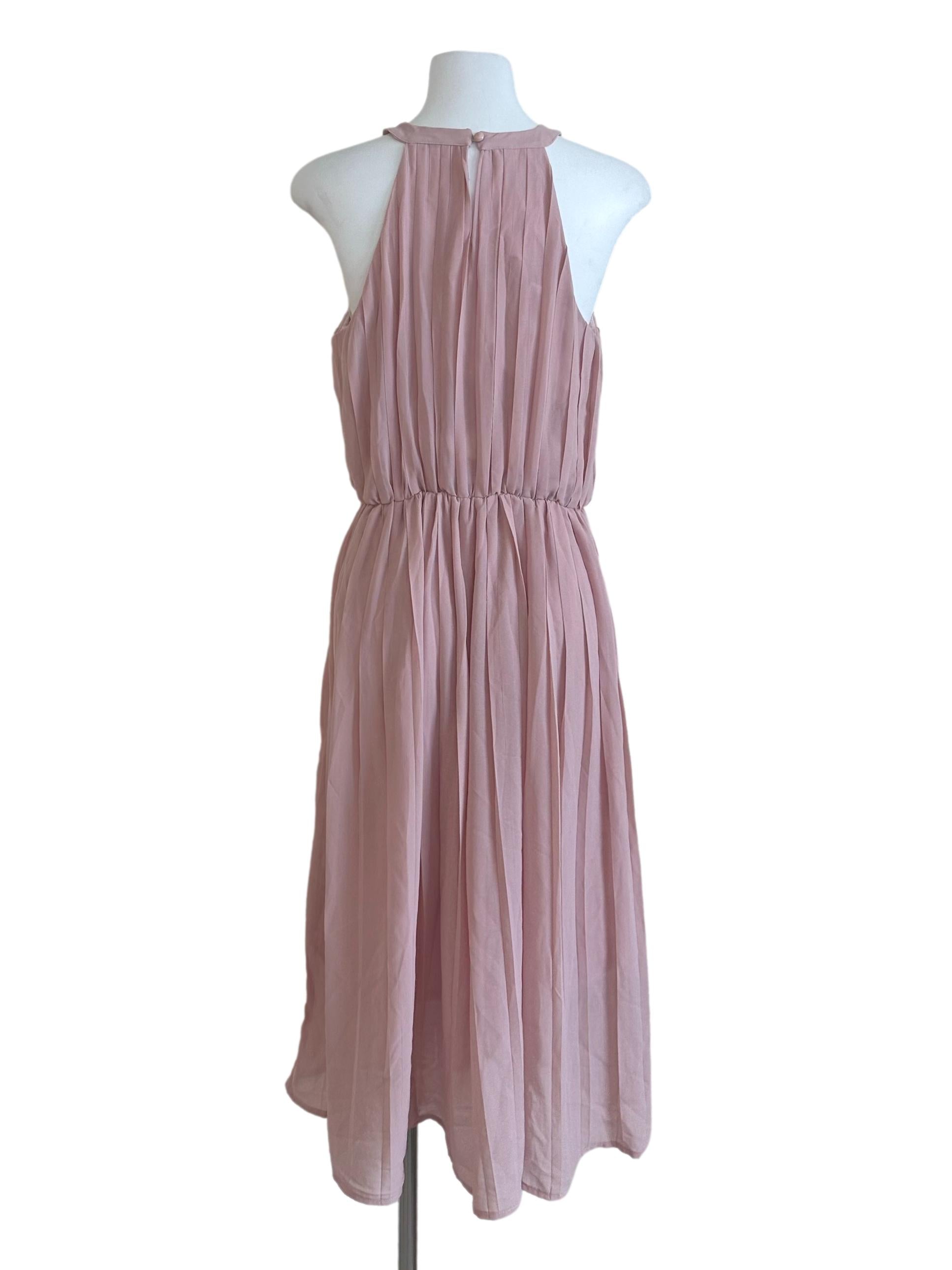 Light Pink Pleated Dress
