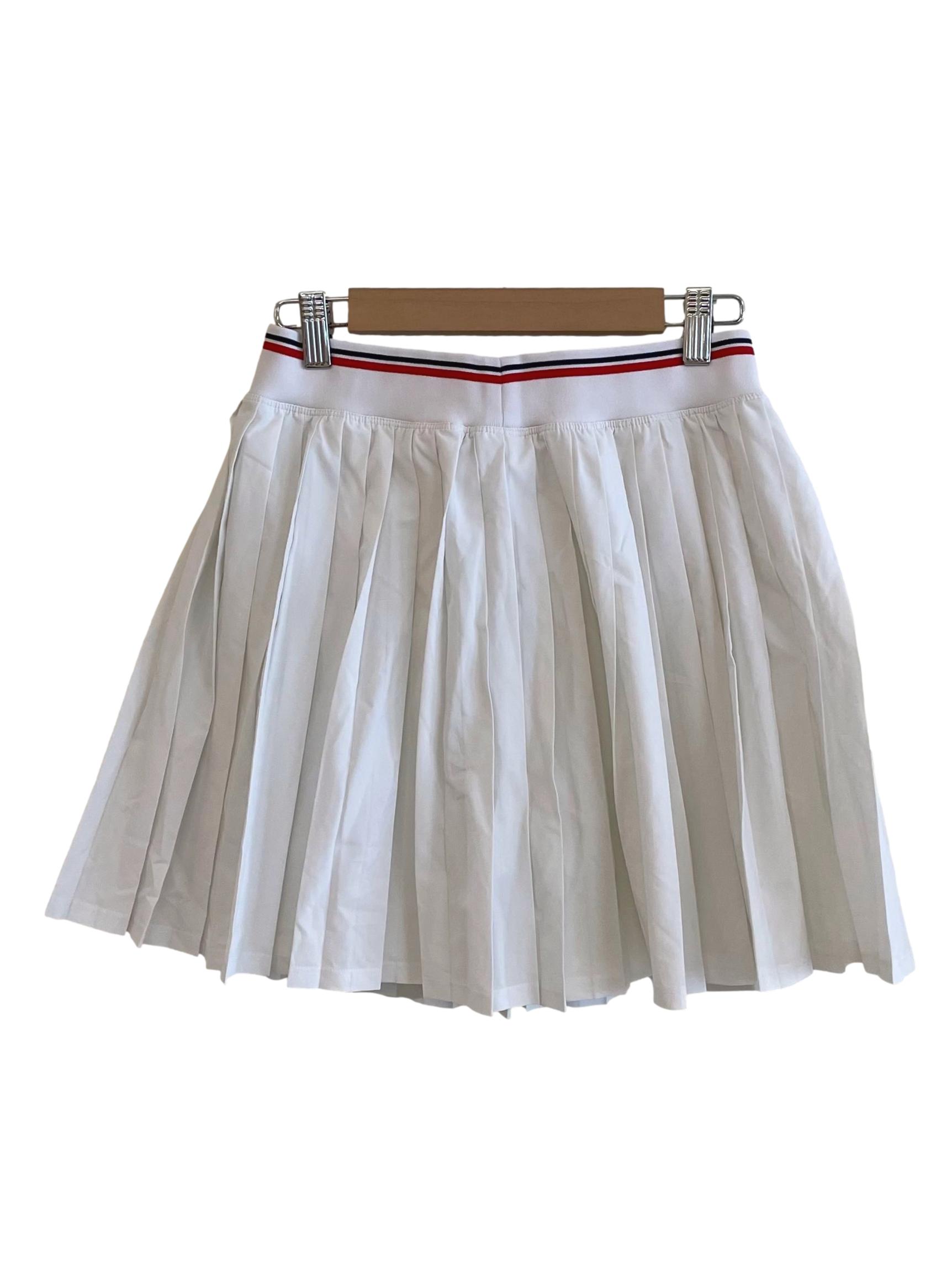 White Pleated Tennis Skirt