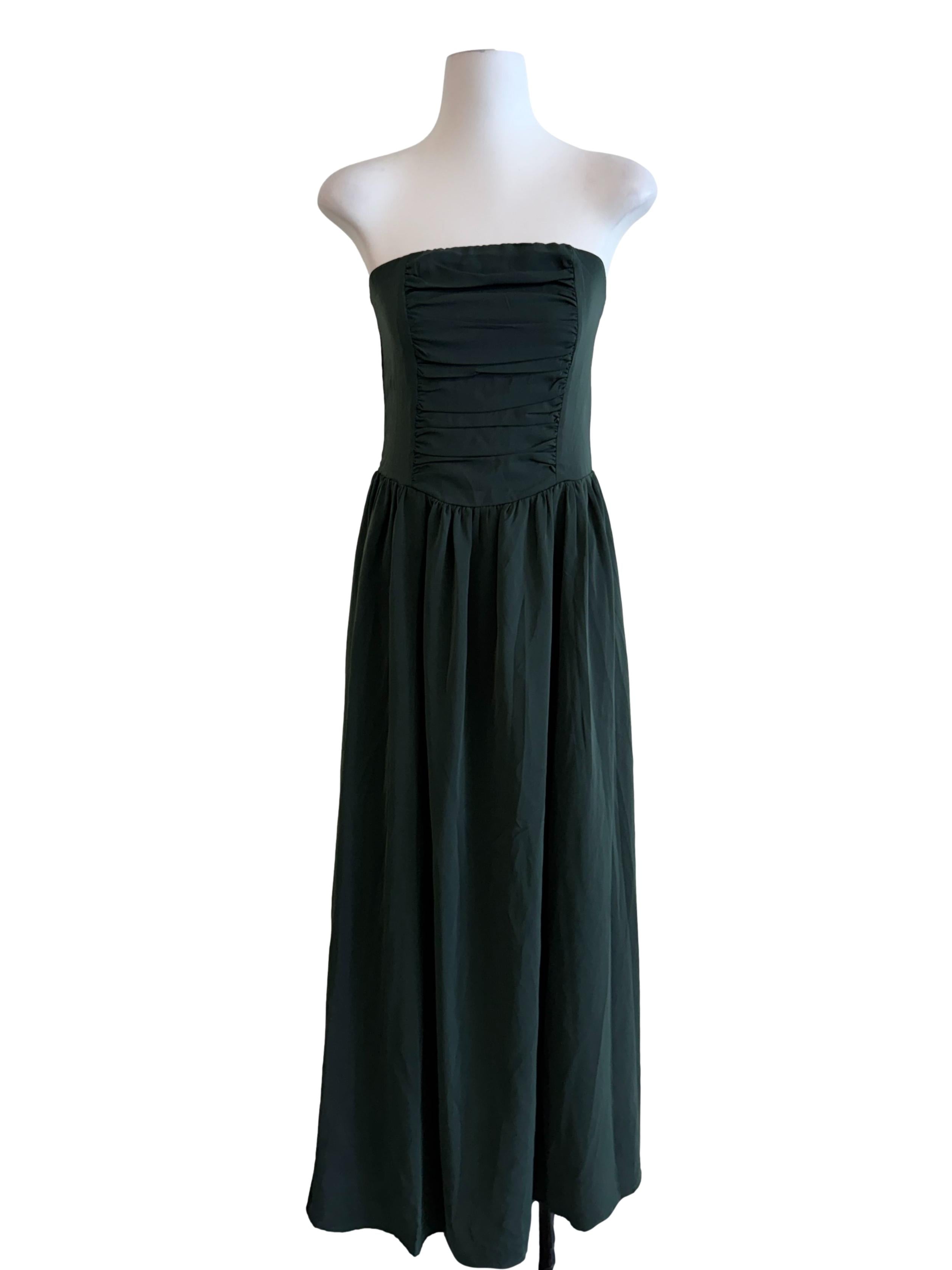 Emerald Green Strapless Dress