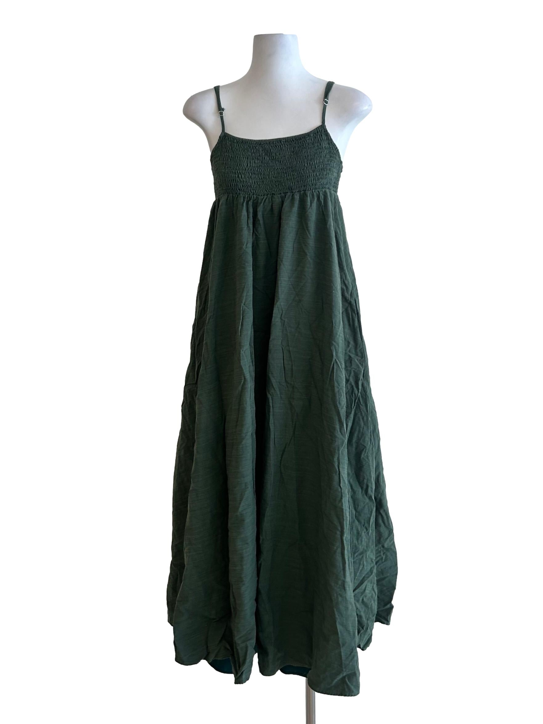 Moss Green Cami Dress