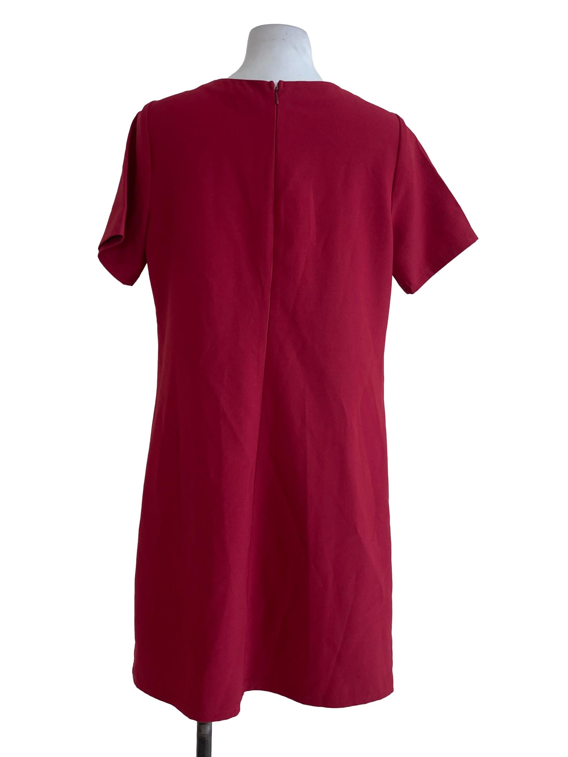 Red Tie Up Front Dress