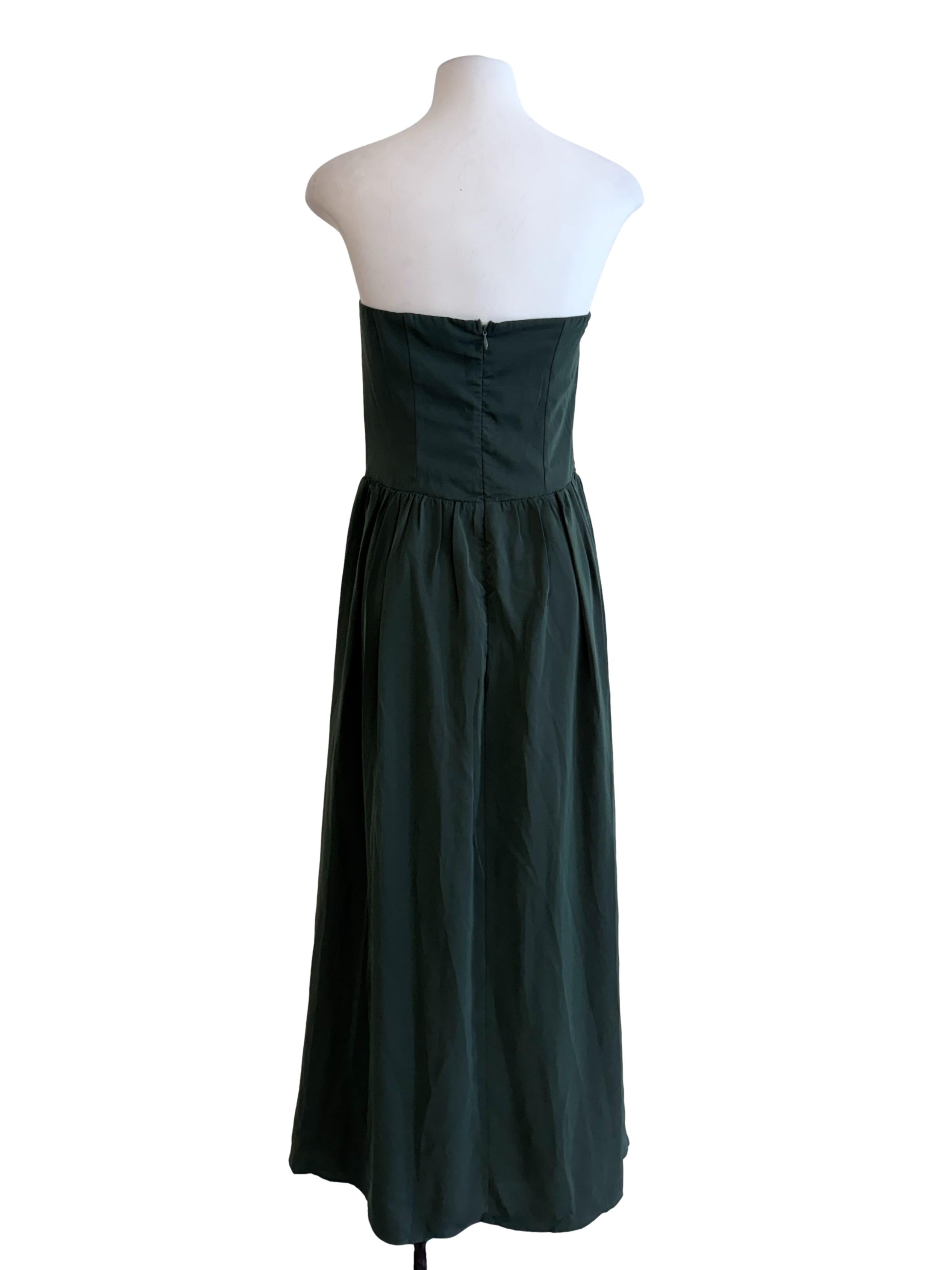 Emerald Green Strapless Dress