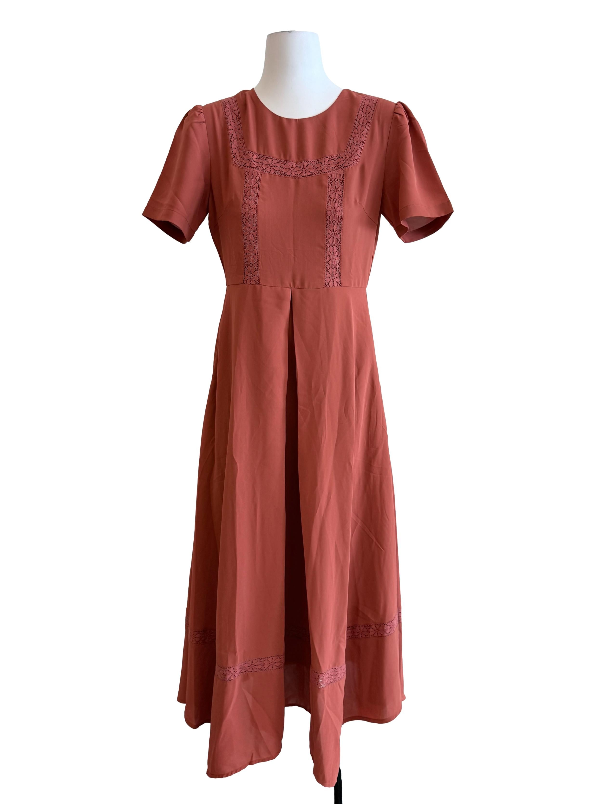 Candy Red Round Neck Slip Dress