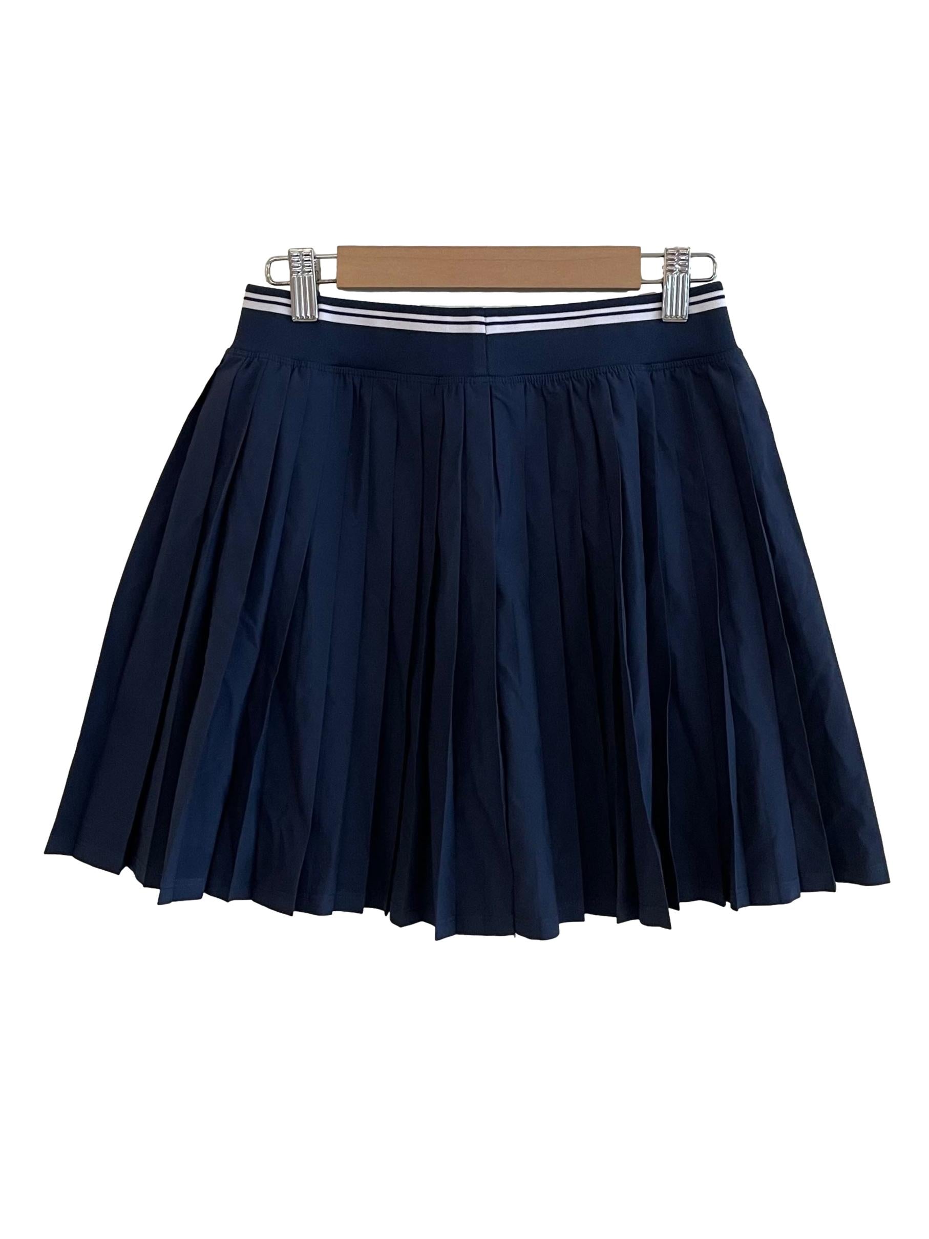 Navy Pleated Tennis Skirt