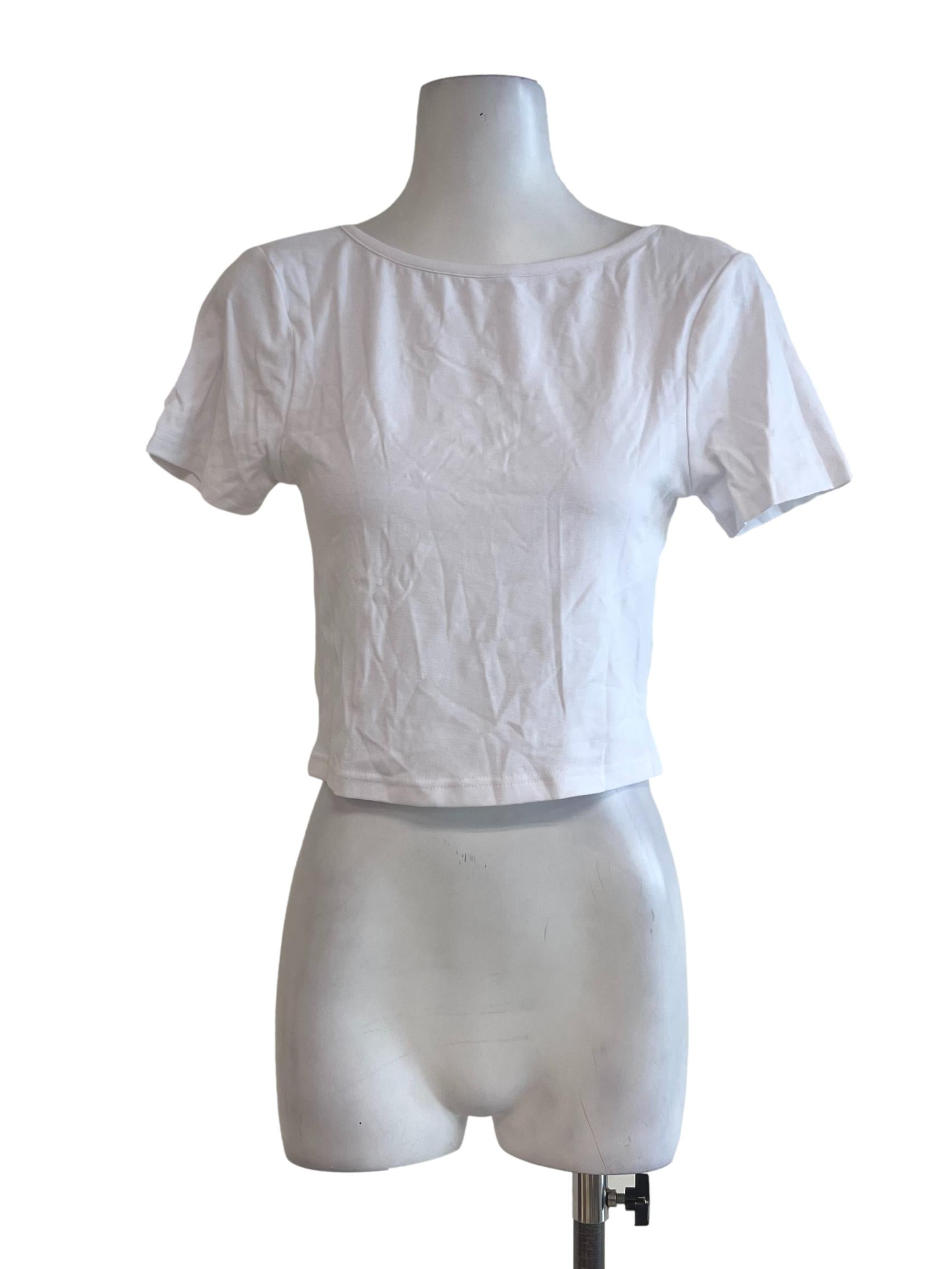 White Sphere Keyhole Top