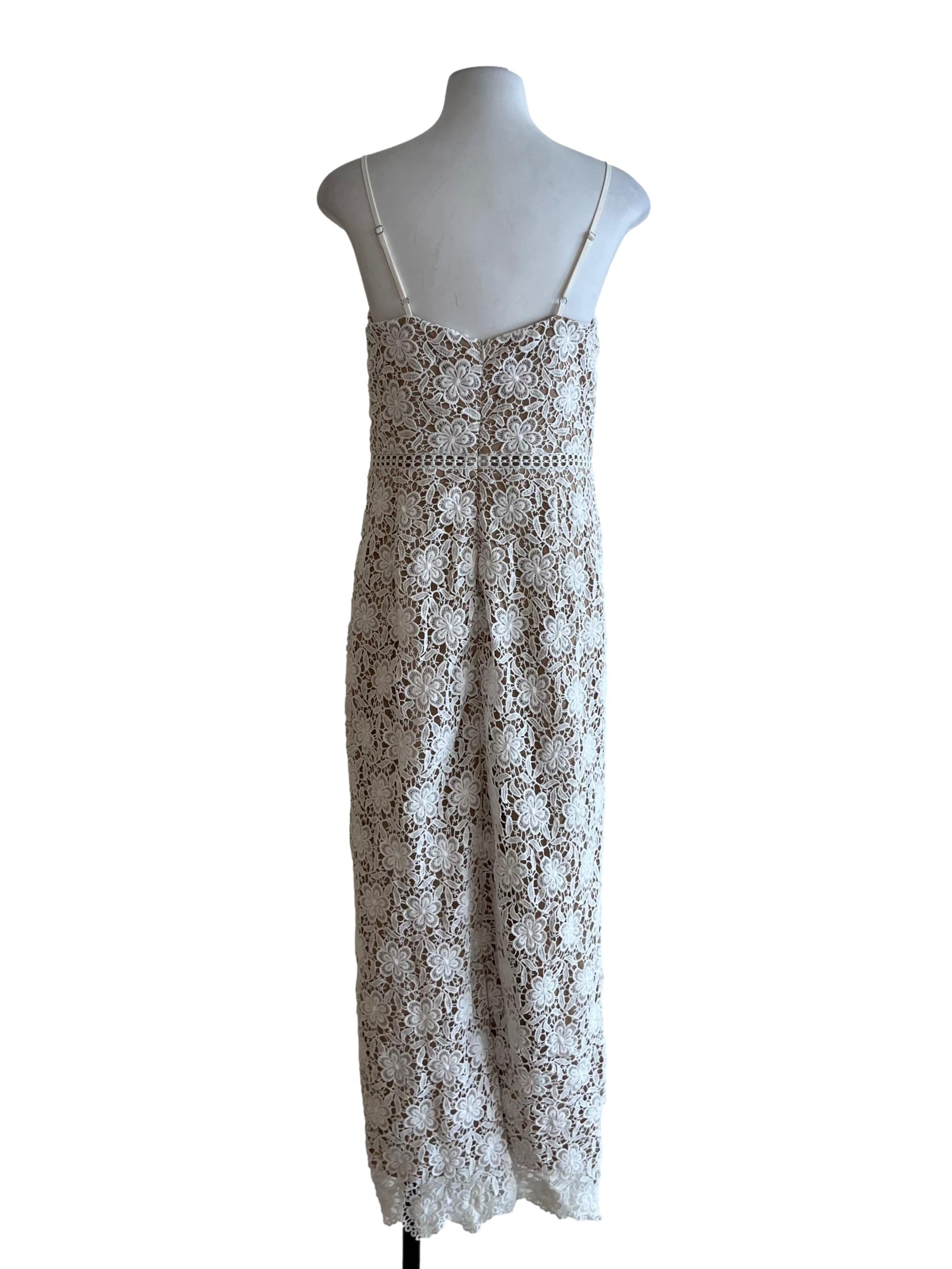 White Lace A-Line Dress