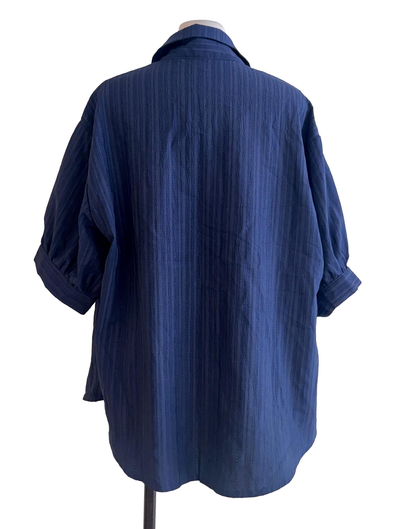 Peacock Blue Buttoned Shirt