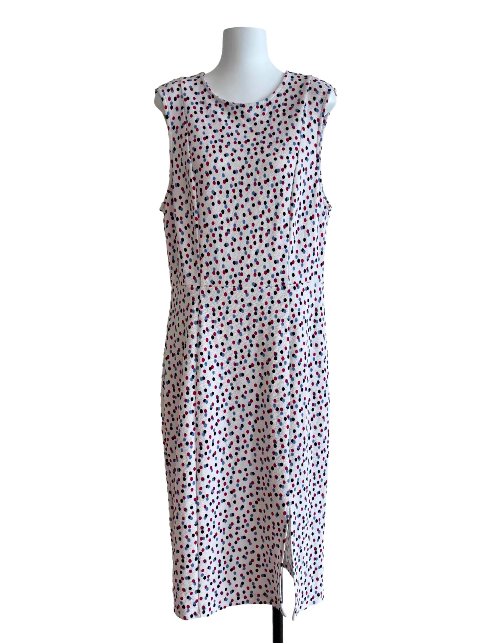White Colourful Polka Dot Nora Dress CSN
