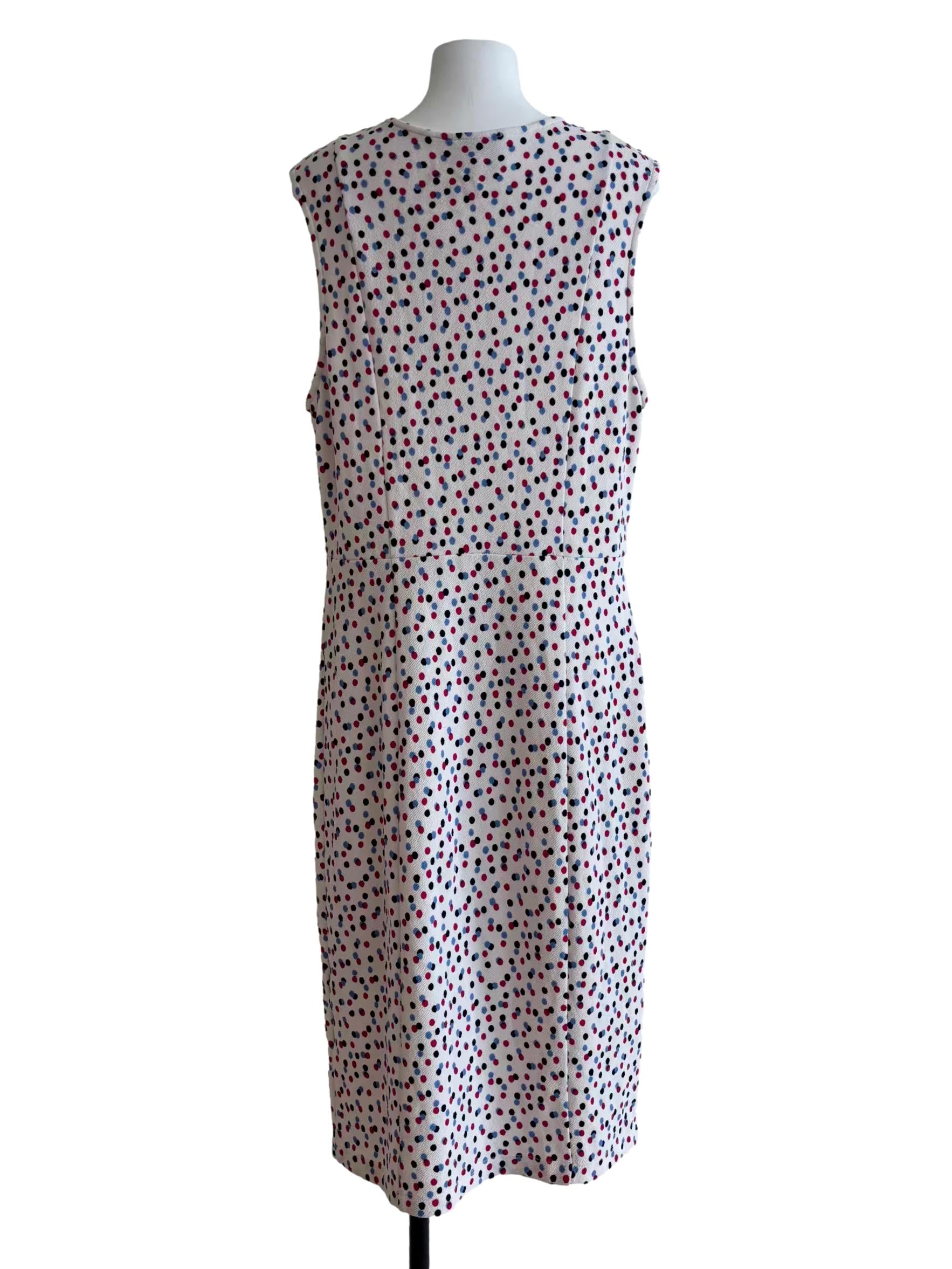 White Colourful Polka Dot Nora Dress CSN