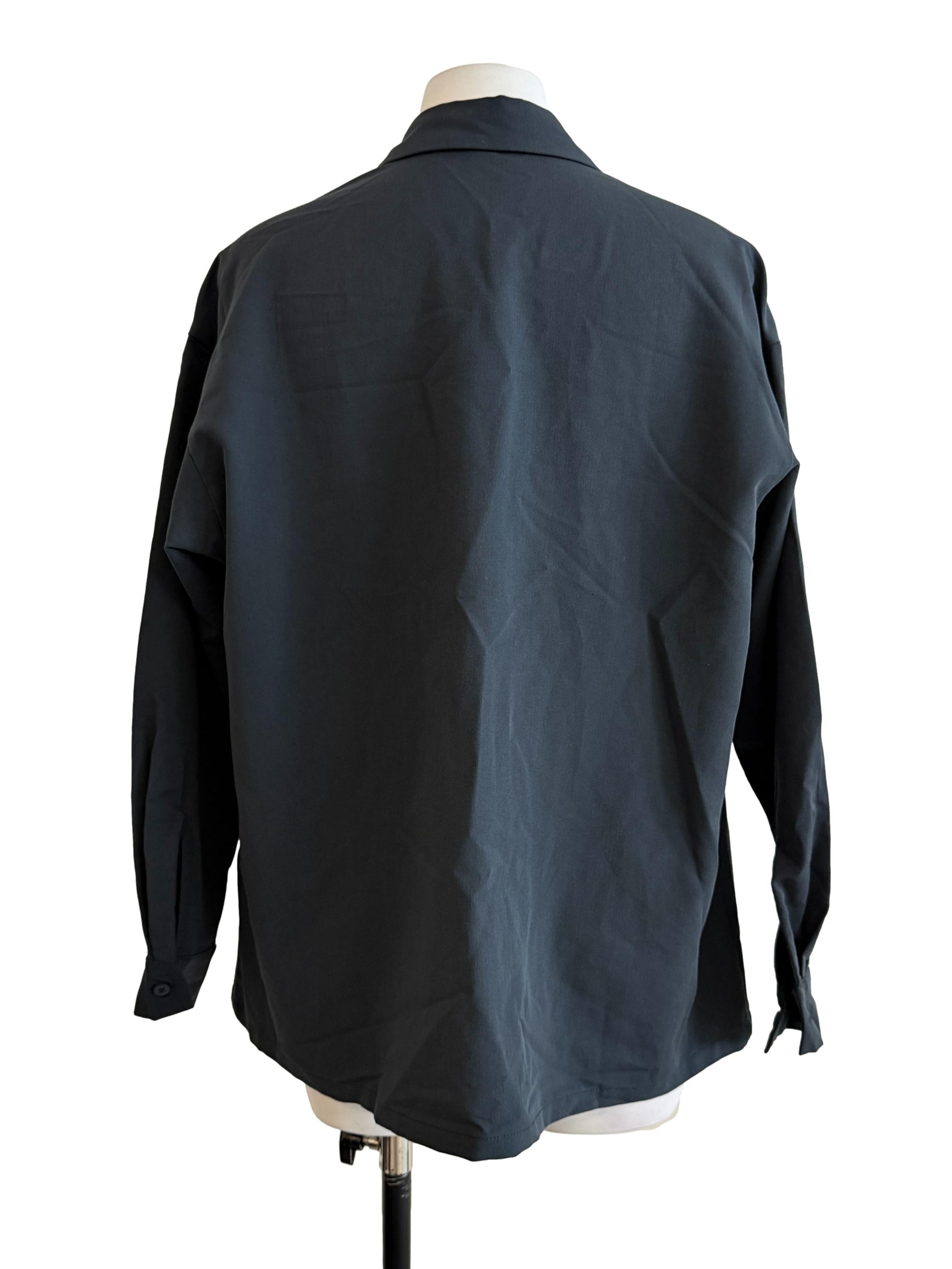 Blue Long Sleeve Blouse