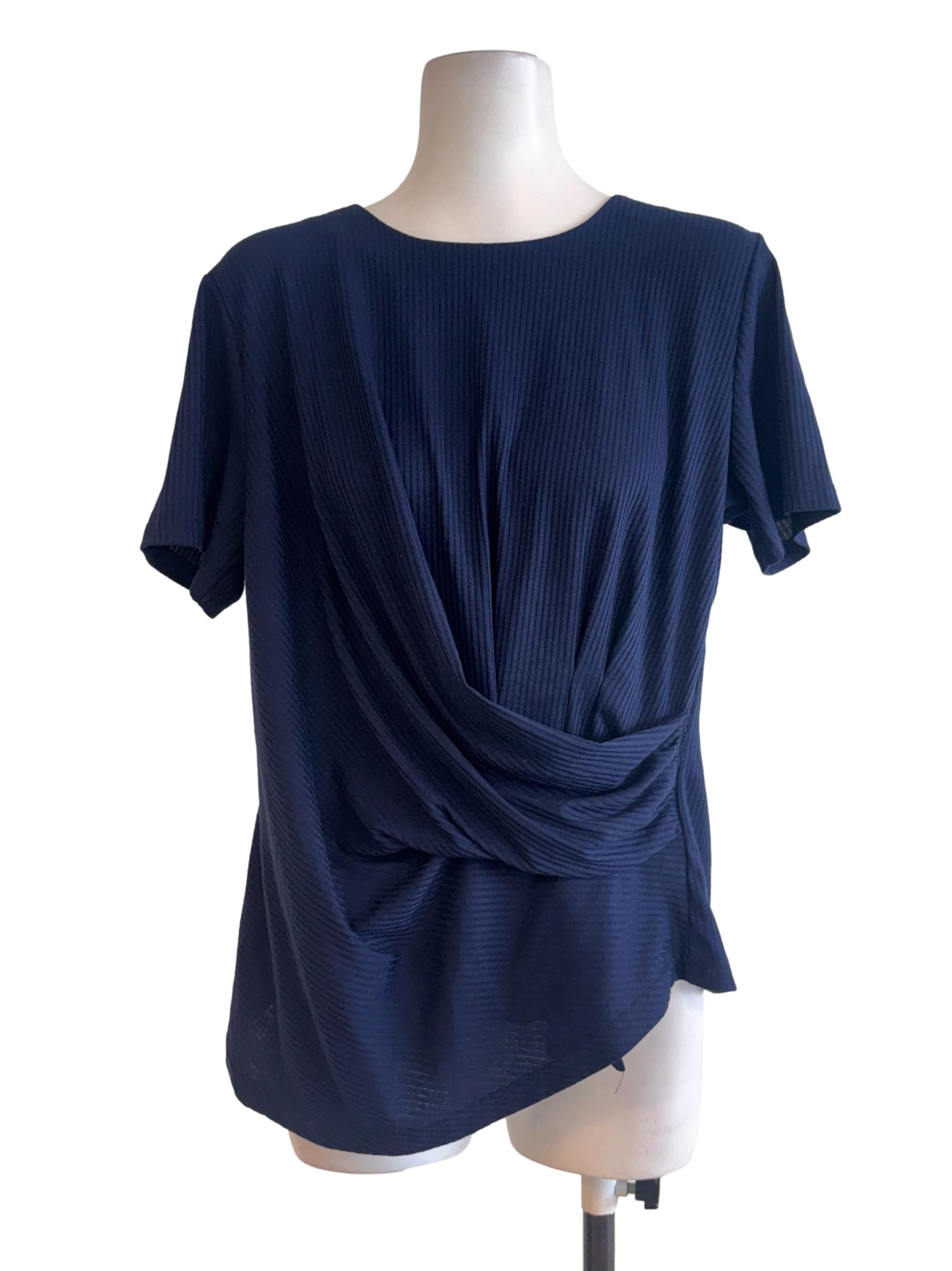 Denim Blue Textured Top