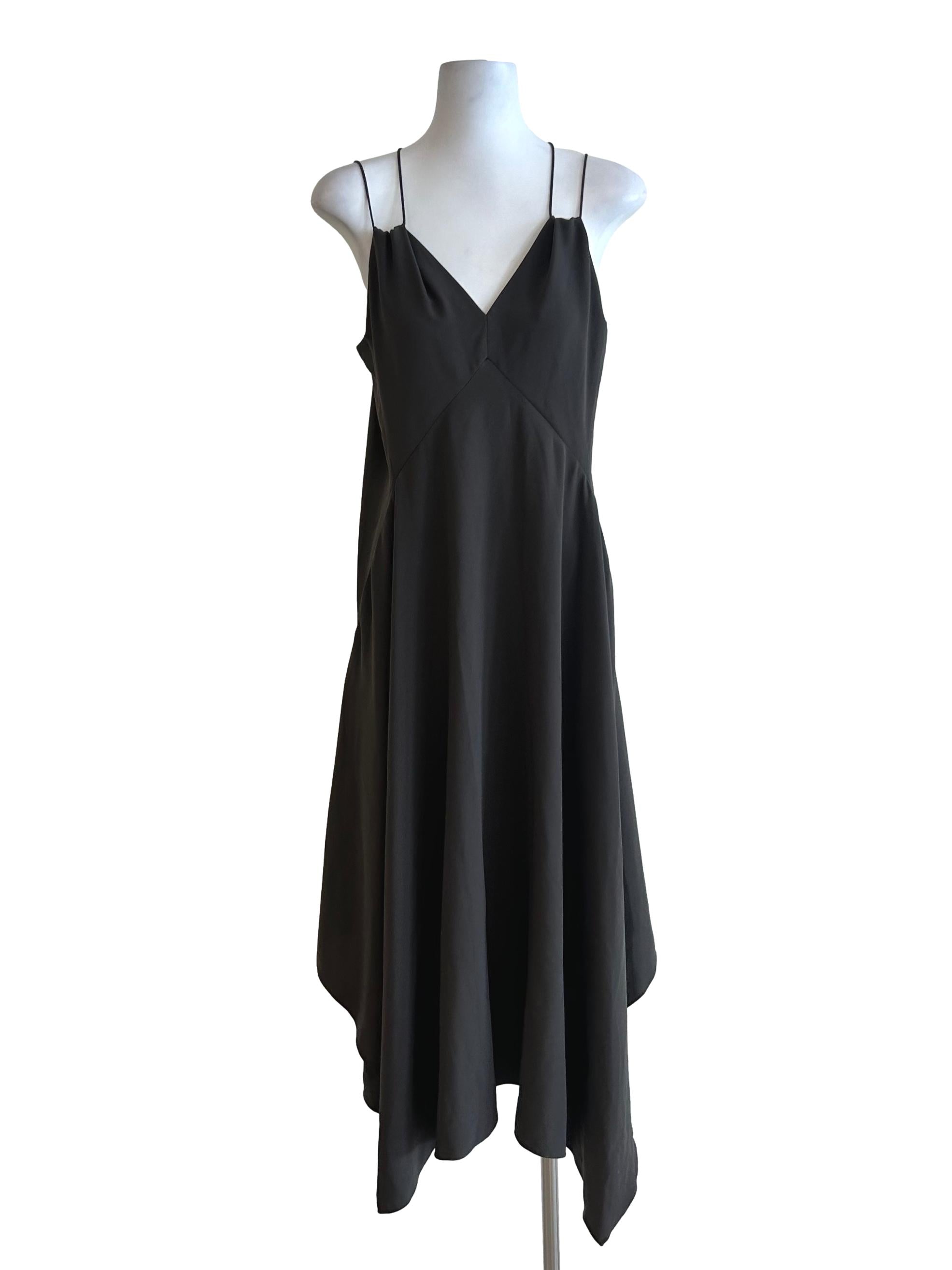 Shadow Grey Slit Dress